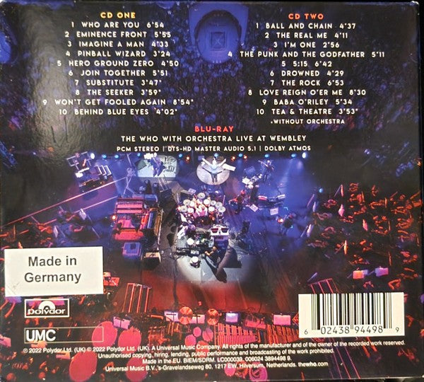 The Who – The Who - With Orchestra Live At Wembley (2-CD + Blu-ray) Music CD