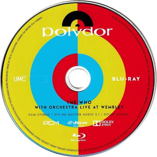 The Who – The Who - With Orchestra Live At Wembley (2-CD + Blu-ray) Music CD