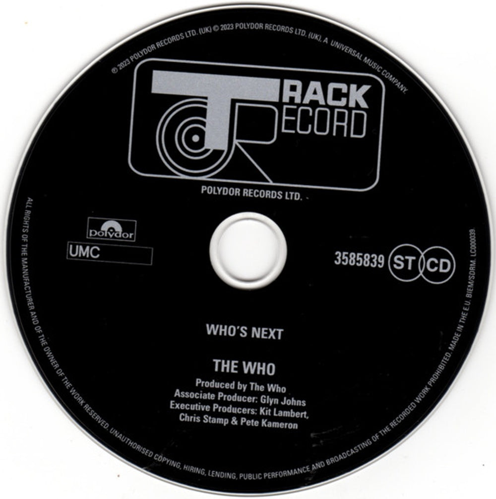 The Who – Who's Next: Remastered Music CD