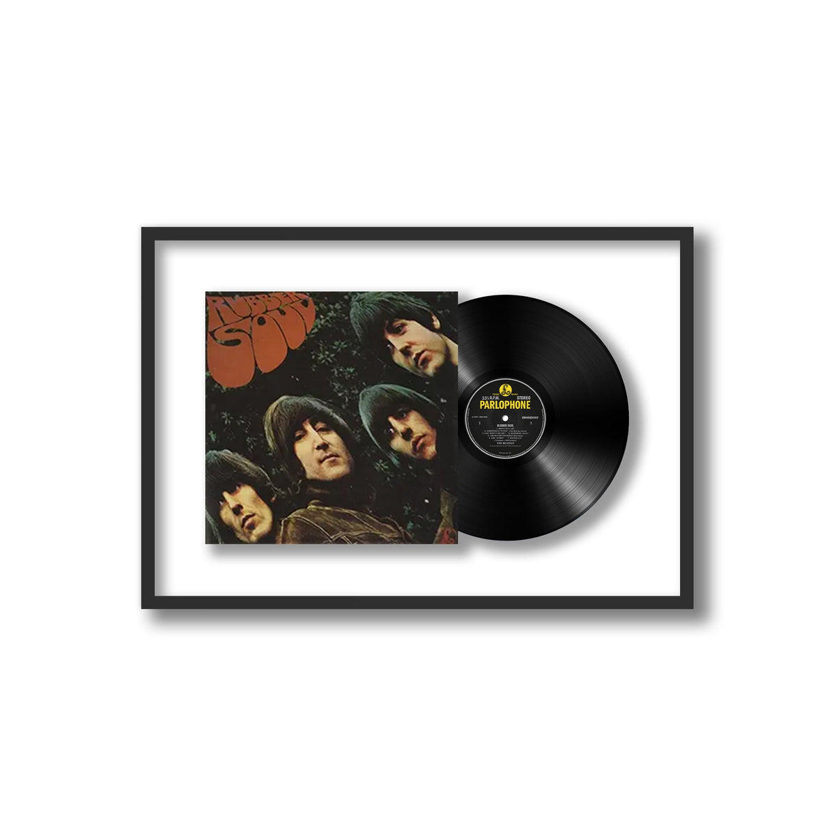 The Beatles - Rubber Soul - Framed Vinyl Record
