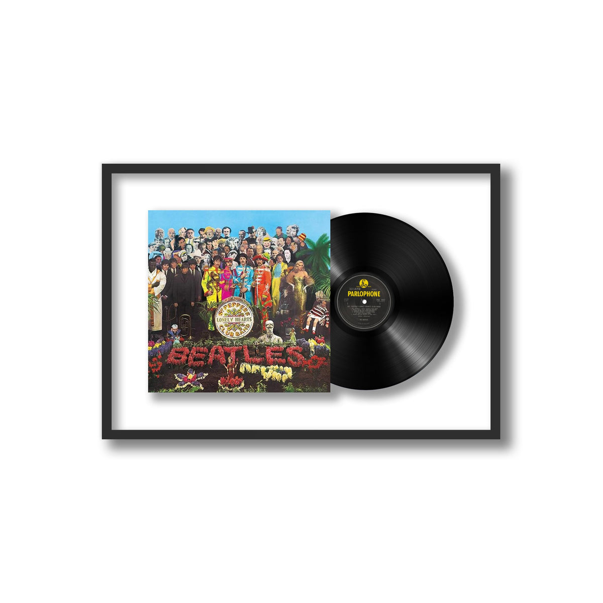 The Beatles - Sgt. Pepper's Lonely Hearts Club Band - Framed Vinyl Record