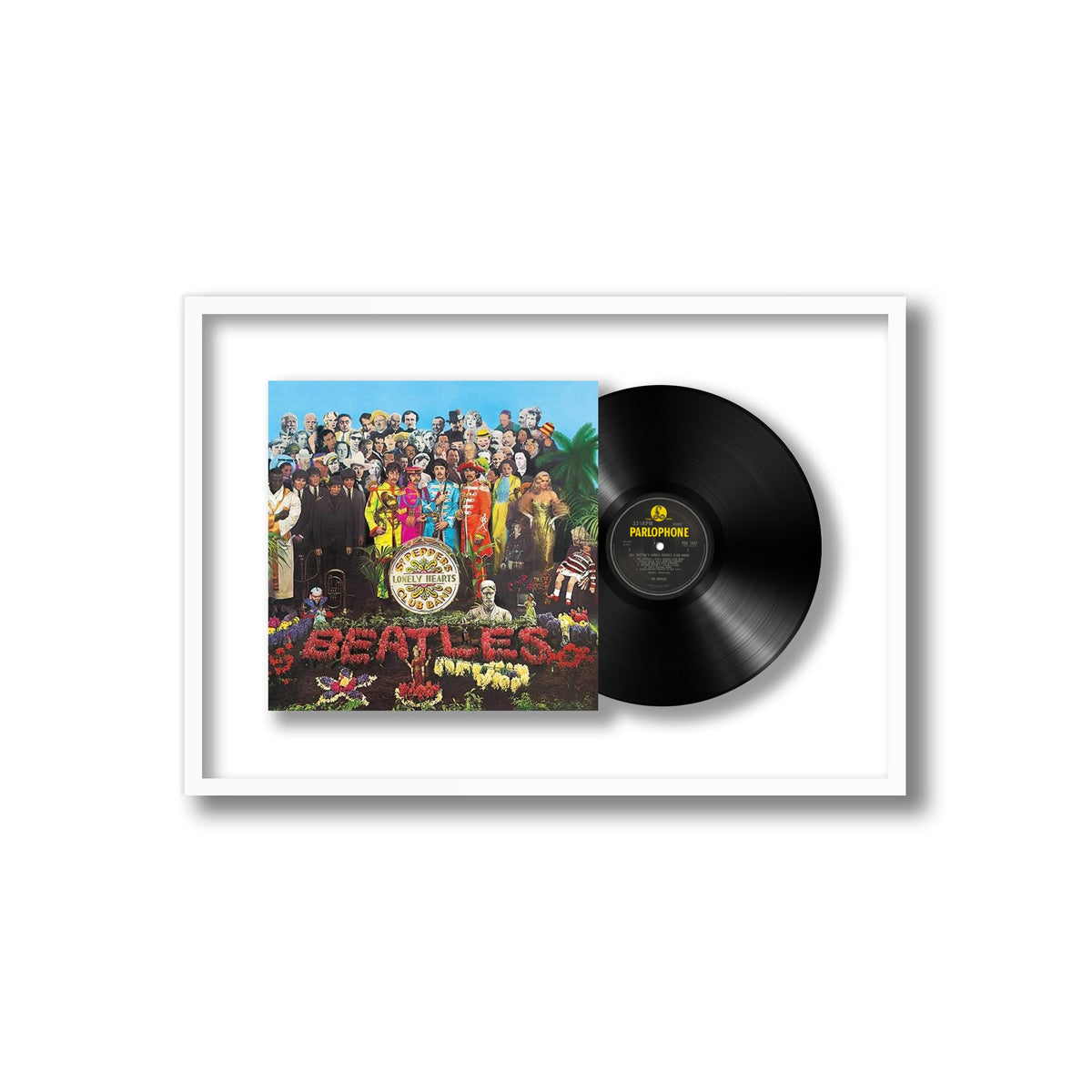 The Beatles - Sgt. Pepper's Lonely Hearts Club Band - Framed Vinyl Record
