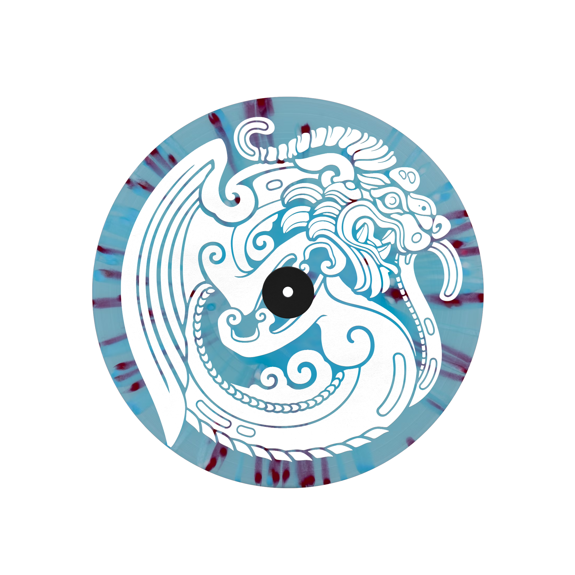 The HU - Hun 2-LP (Exclusive Limited Edition of 300 - Blue with Red &amp; White Splatter Vinyl) Vinyl Record
