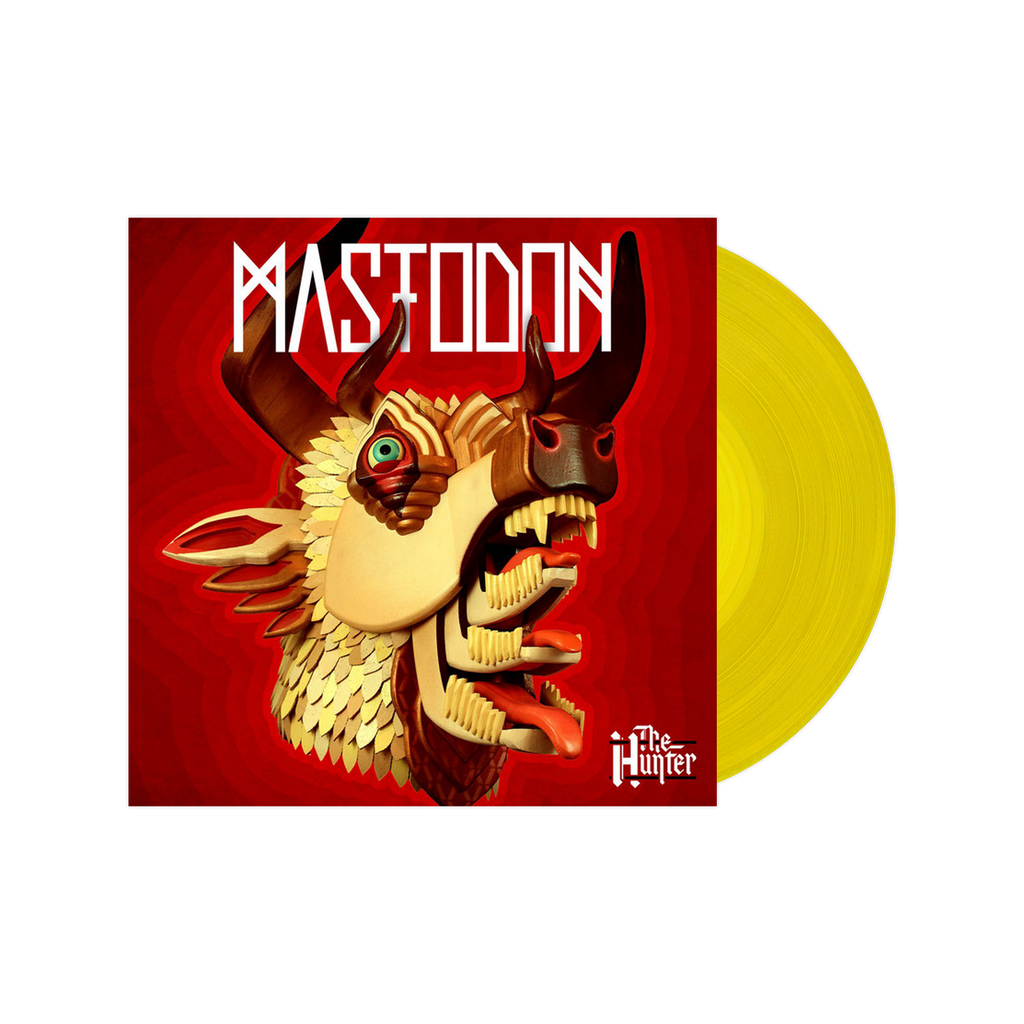 Mastodon - The Hunter LP (Exclusive Yellow Vinyl) + Signed 12" x 12" Paul Romano Print Vinyl Record