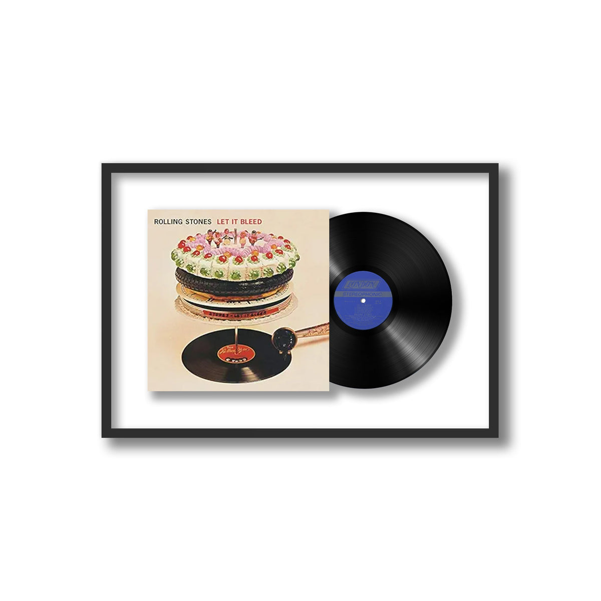 The Rolling Stones - Let It Bleed - Framed Vinyl Record