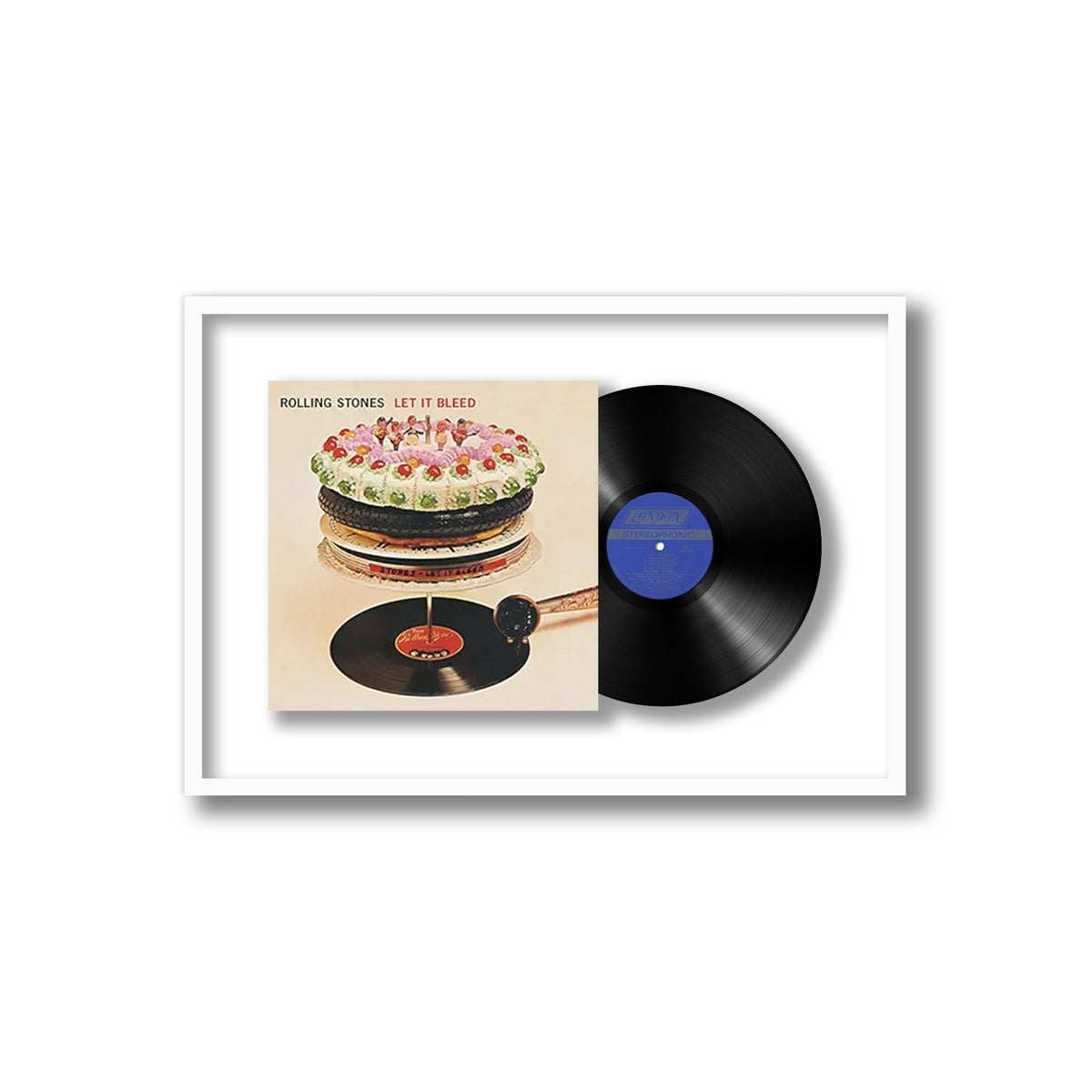 The Rolling Stones - Let It Bleed - Framed Vinyl Record