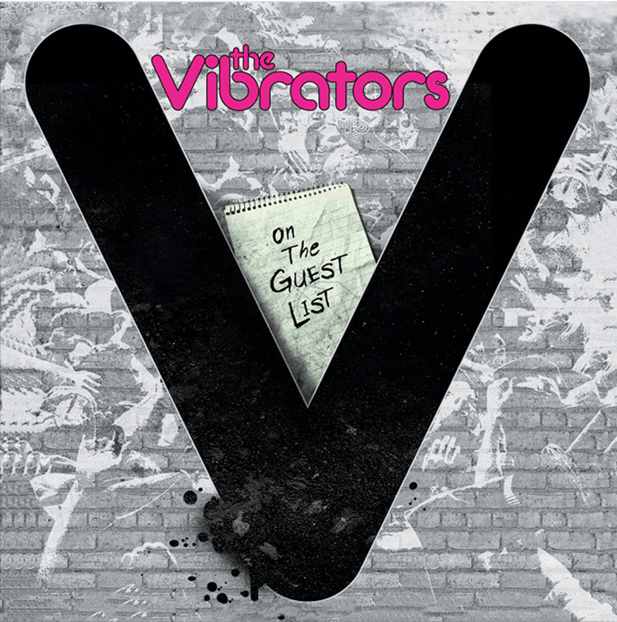 The Vibrators - On The Guest List [Pink & Black Splatter]