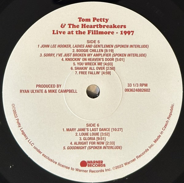 Tom Petty & The Heartbreakers – Live At The Fillmore, 1997 (3-LP Vinyl) Vinyl Record