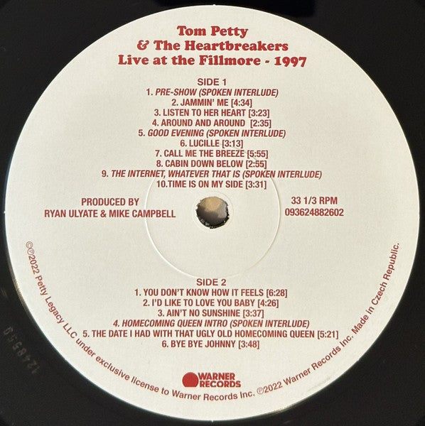 Tom Petty & The Heartbreakers – Live At The Fillmore, 1997 (3-LP Vinyl) Vinyl Record