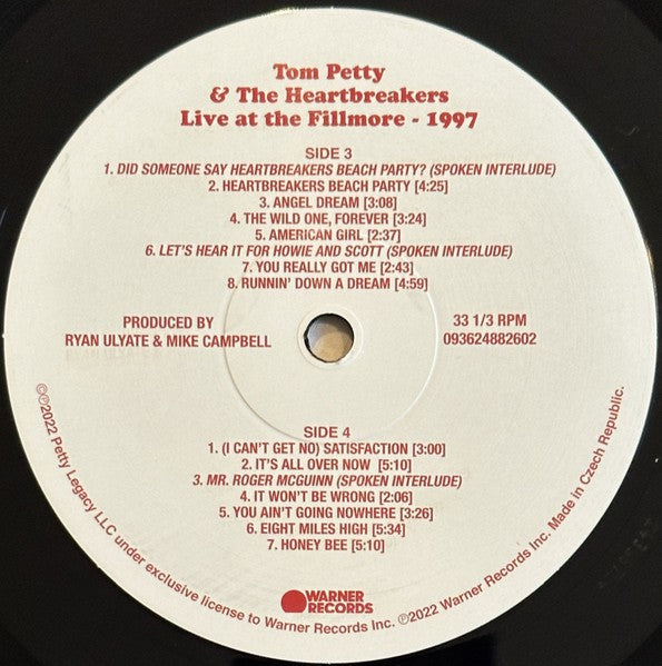Tom Petty & The Heartbreakers – Live At The Fillmore, 1997 (3-LP Vinyl) Vinyl Record