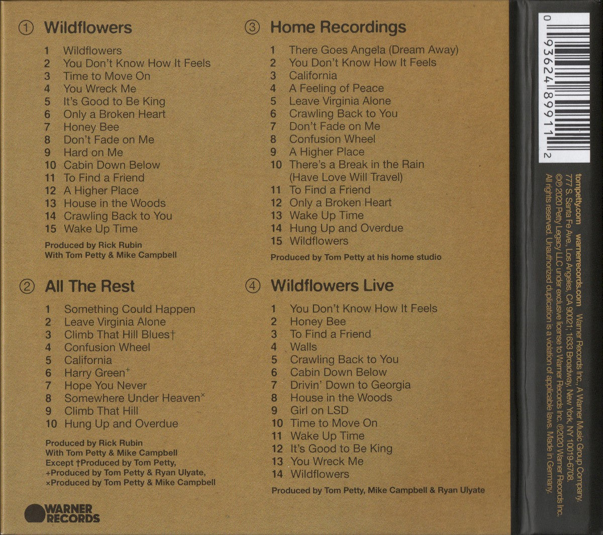 Tom Petty – Wildflowers & All the Rest (4-CD)