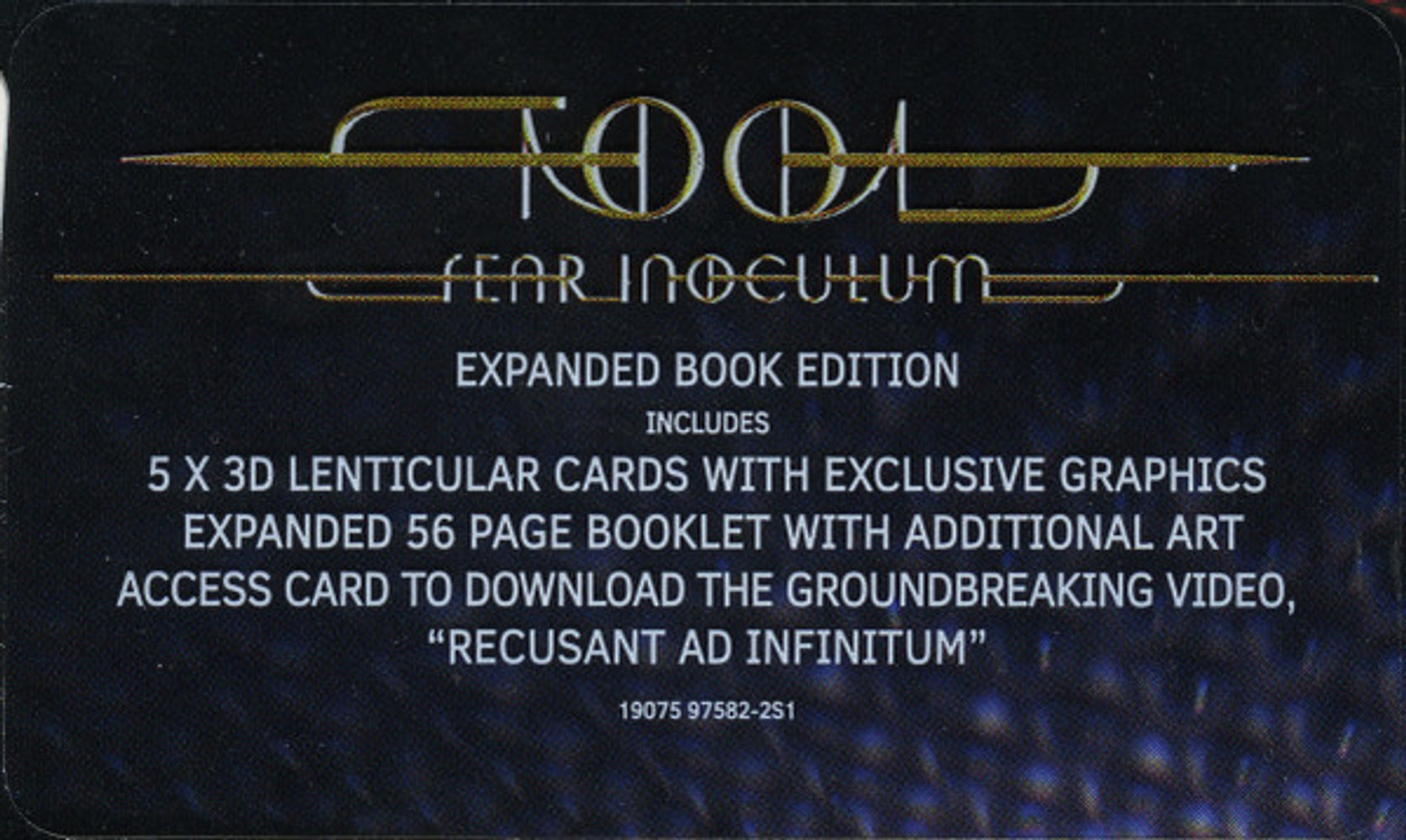 Tool – Fear Inoculum Music CD
