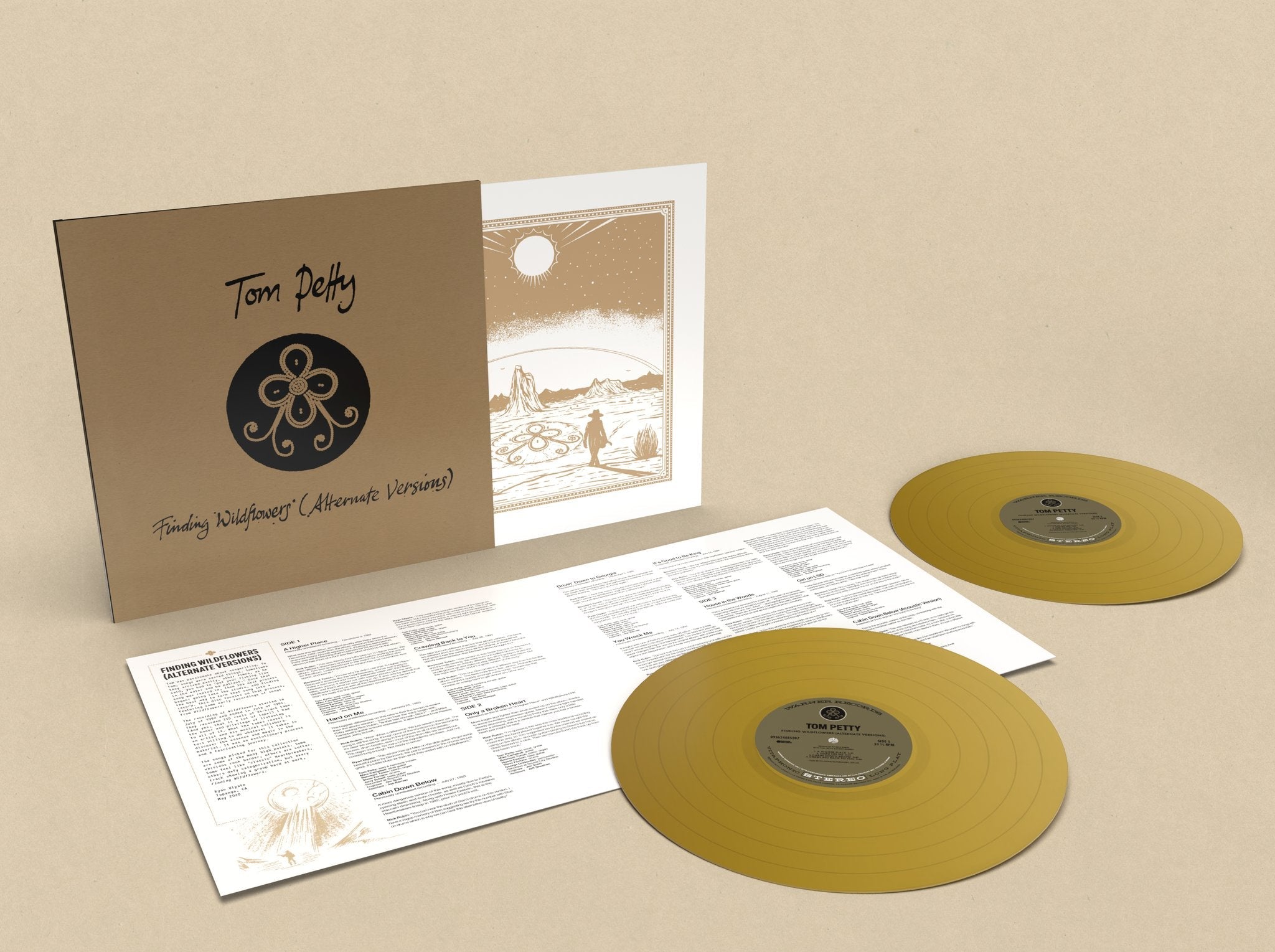 Tom Petty - Finding Wildflowers (Alternate Versions) Limited Edition Gold Vinyl Record
