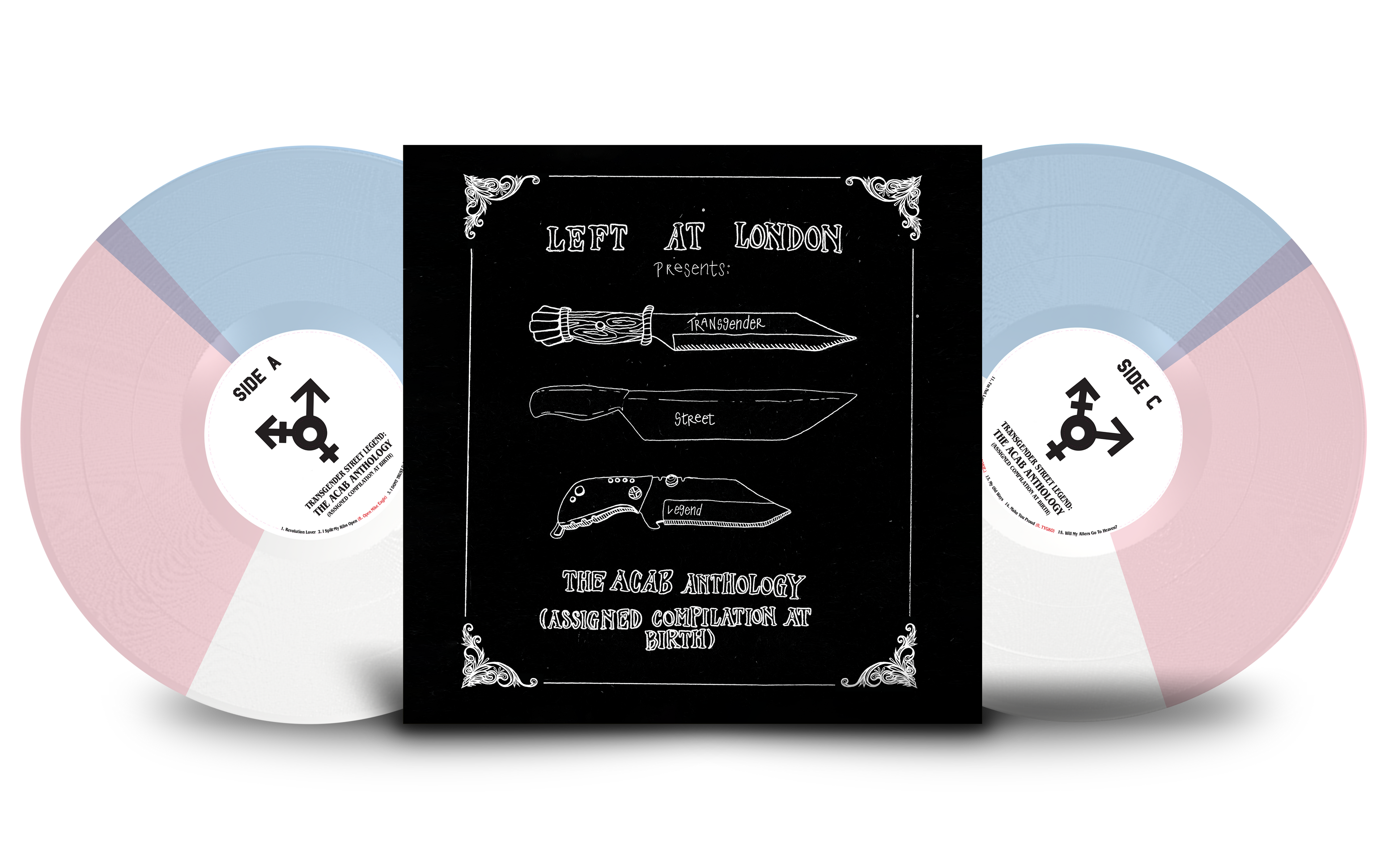 Transgender Street Legend: The ACAB Anthology - Trans Colors LP Vinyl Record
