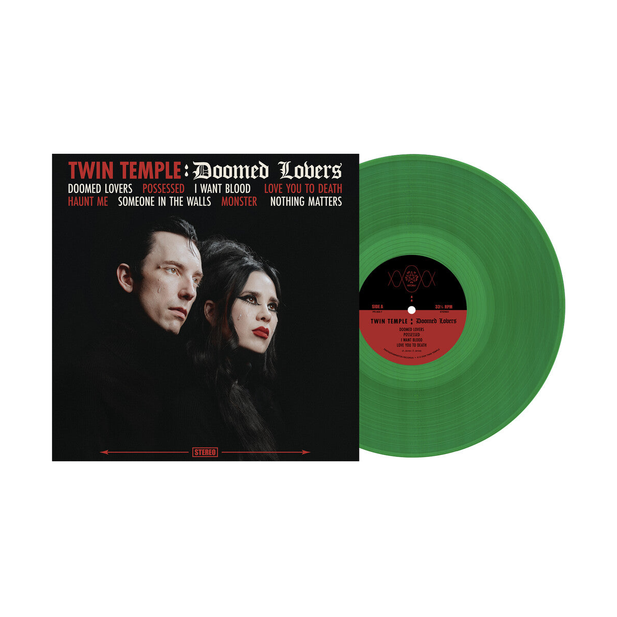 Twin Temple – Doomed Lovers (Envy Translucent Green LP Vinyl) Vinyl Record