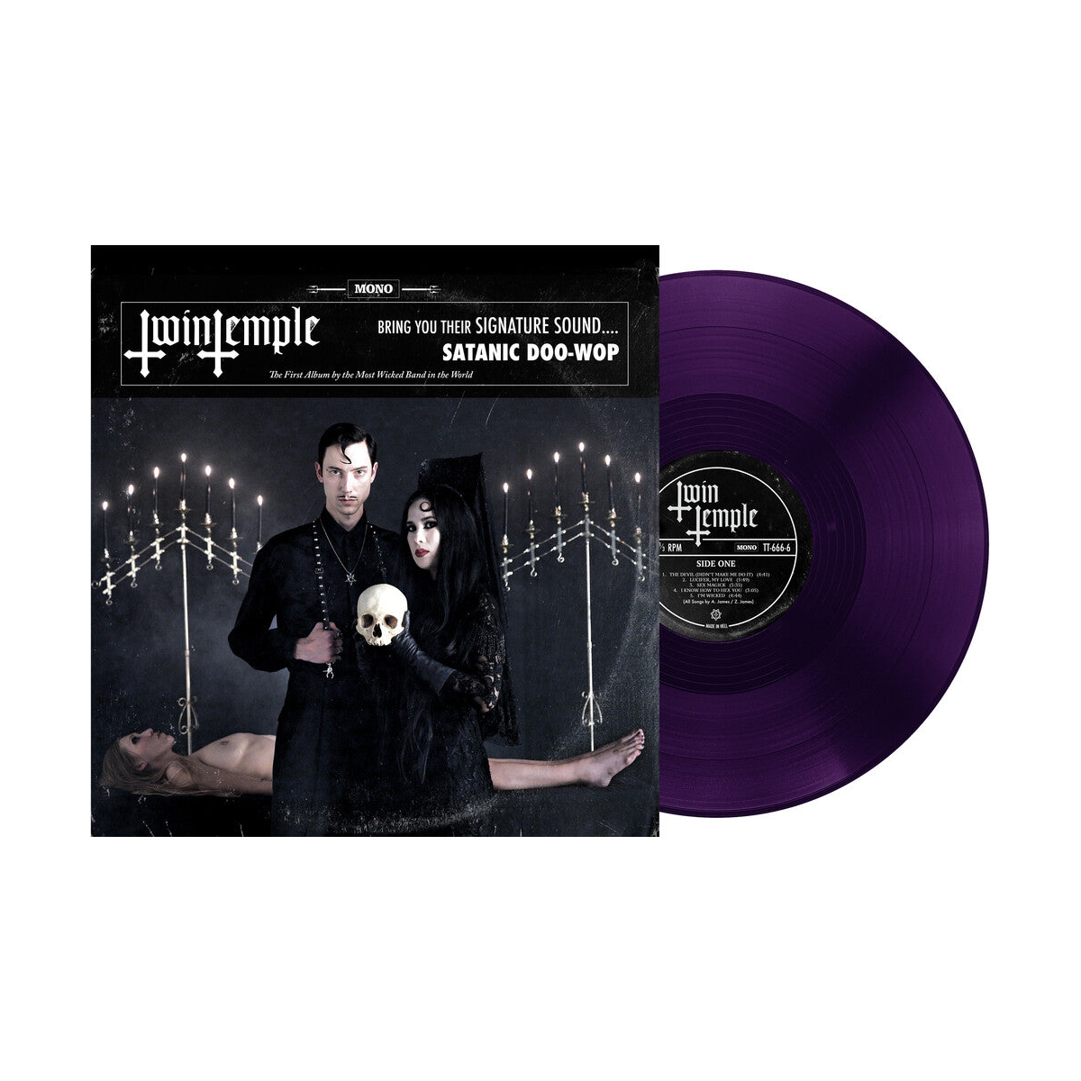 Twin Temple – Twin Temple (Bring You Their Signature Sound.... Satanic Doo-Wop, Ritual Wine LP Vinyl) Vinyl Record