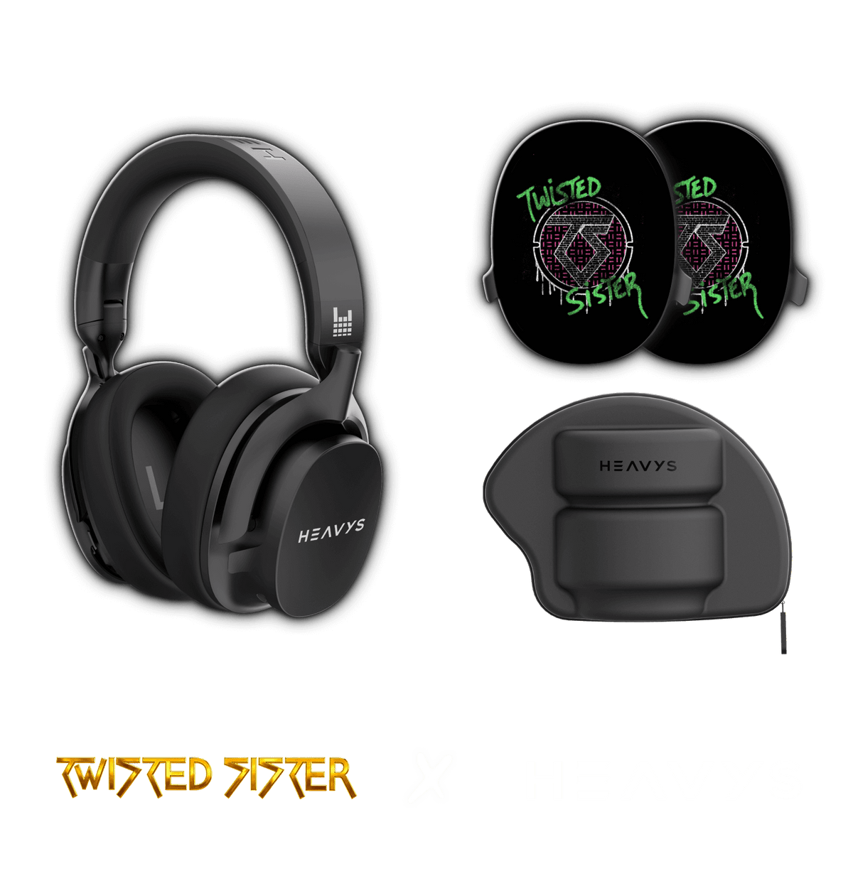 Twisted Sister Come Out & Play Limited Edition HEAVYS Headphone Shells & Headphone Bundle
