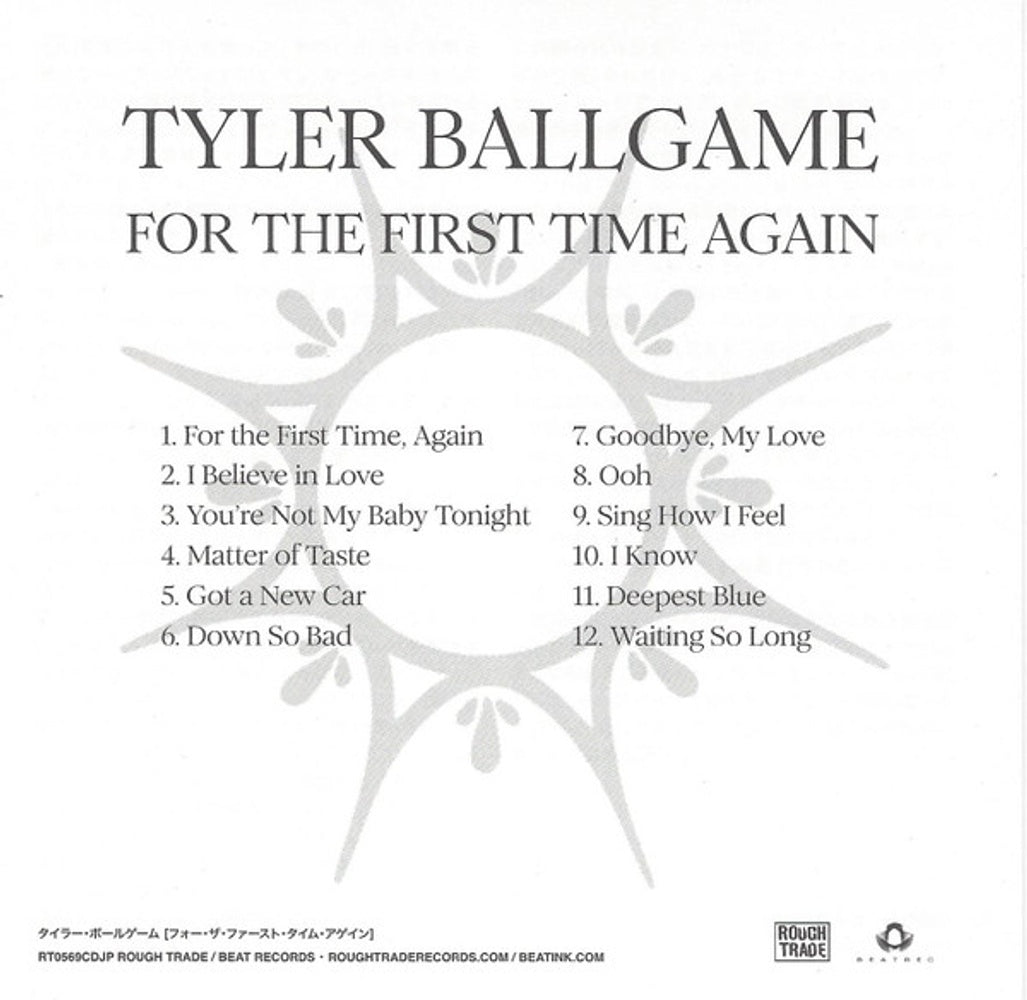 Tyler Ballgame – For The First Time Again Music CD
