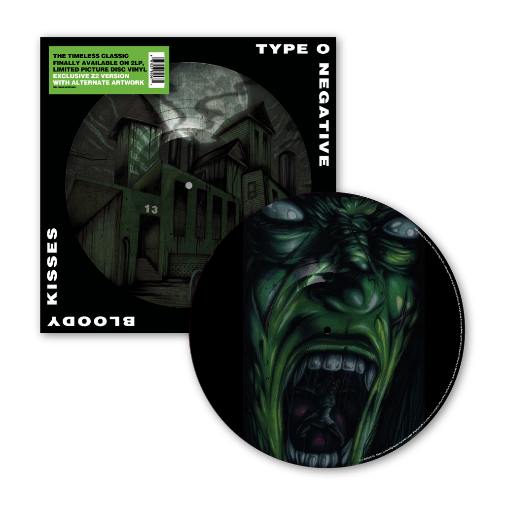 Type O Negative - Bloody Kisses 30 - Green Edition - Graphic Novel & Vinyl Record Bundle
