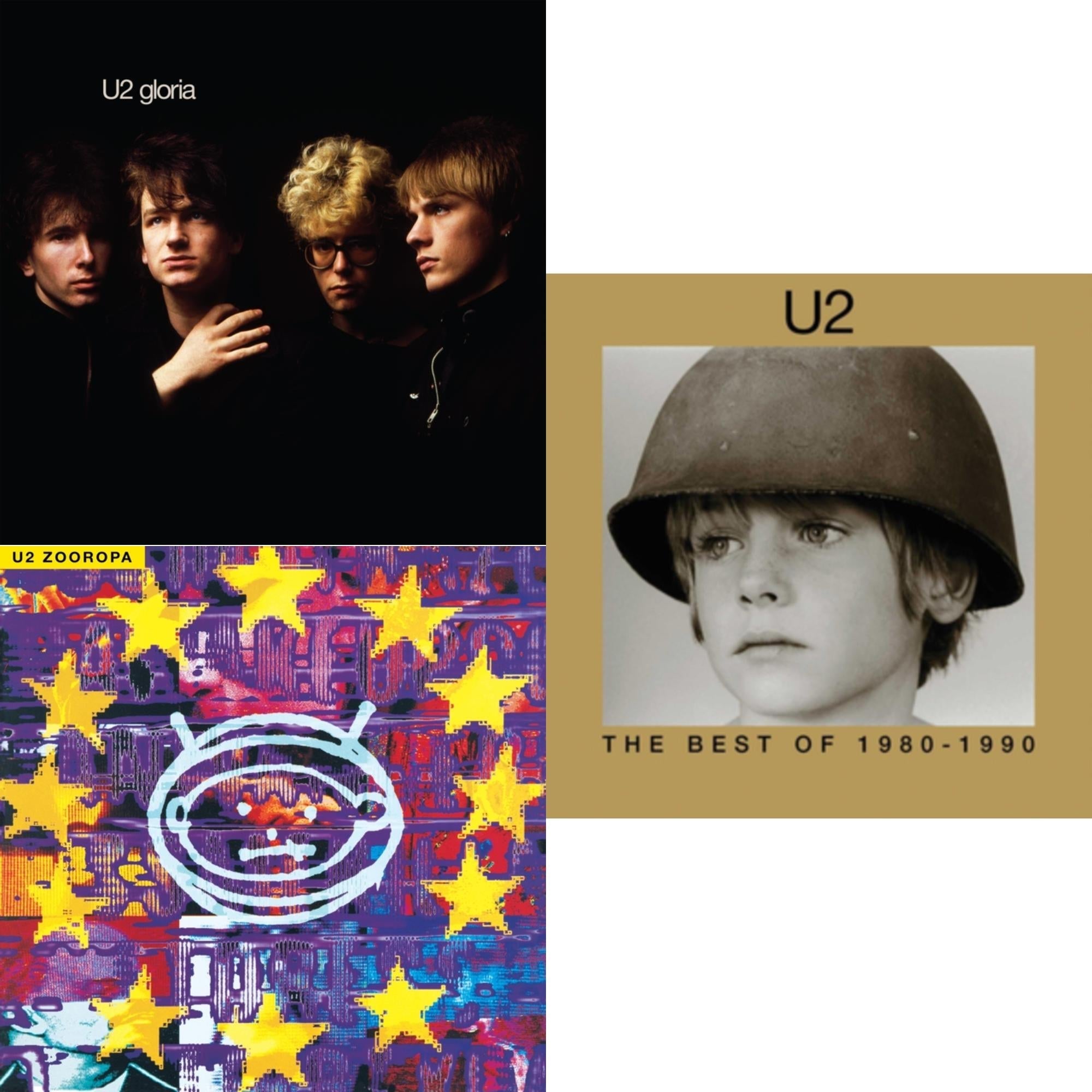 Gloria (40Th Anniversary/180G/Transparent Yellow LP Vinyl) & Zooropa (Transparent Yellow/2LP) & Best Of 1980-1990 (180G/2 LP)