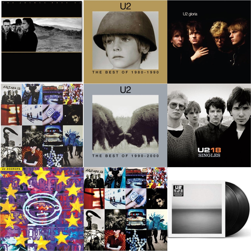 U2 - Joshua Tree & Best Of 1980-1990 (180G/2 LP) & Gloria (40Th Anniversary/180G/Transparent Yellow LP Vinyl) (Rsd) & Achtung Baby (180G/2 LP) & Best Of 1990-2000 (2LP) & U218 Singles & Zooropa (Transparent Yellow/2LP) & Achtung Baby (30Th