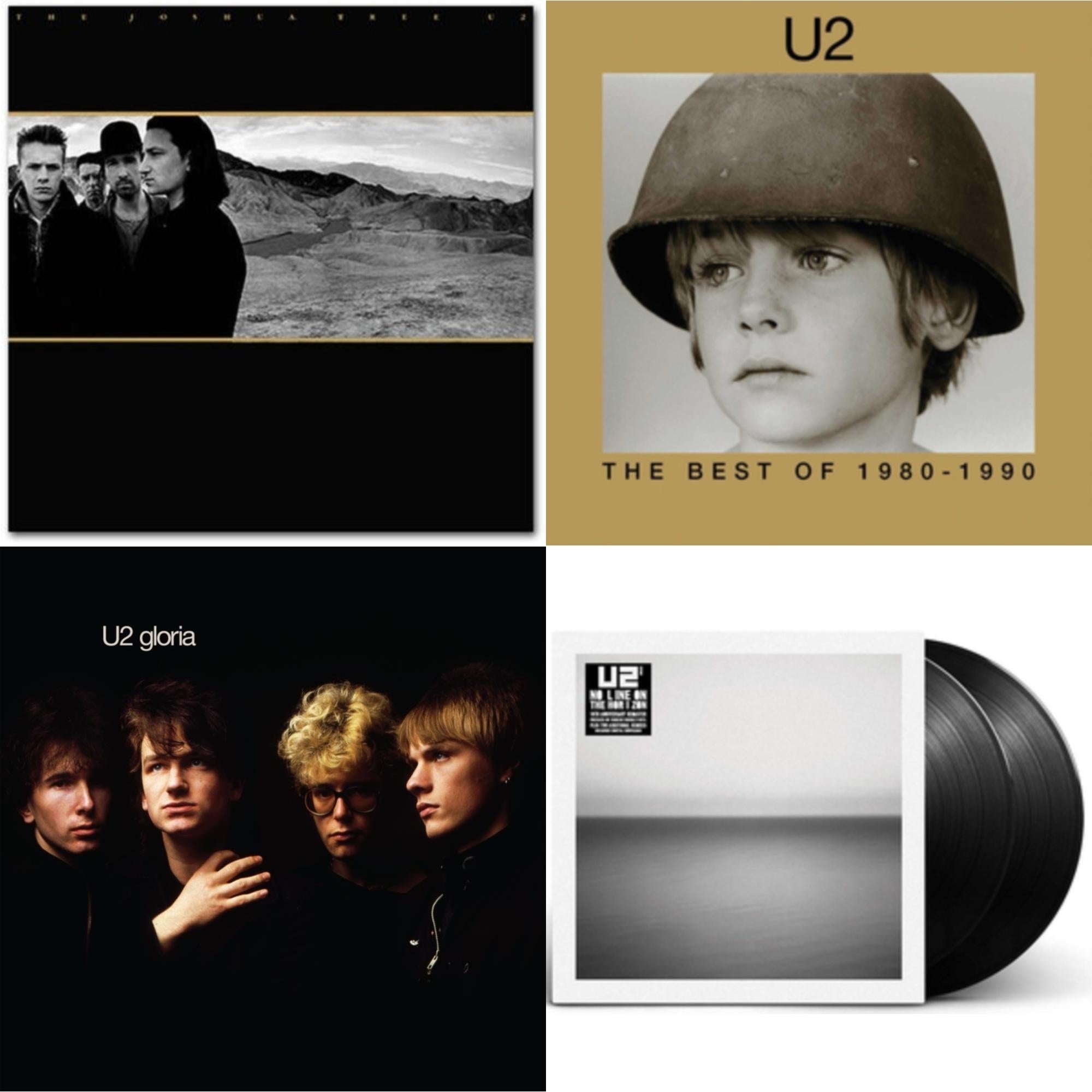 Gloria (40Th Anniversary/180G/Transparent Yellow LP Vinyl) & Joshua Tree & No Line On The Horizon (2 LP) & Best Of 1980-1990 (180G/2 LP)