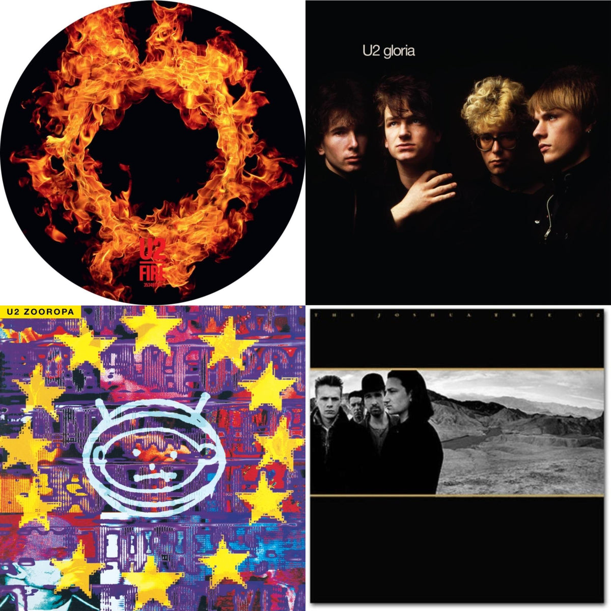 Fire (40Th Anniversary Edition/Picture Disc) & Gloria (40Th Anniversary/180G/Transparent Yellow LP Vinyl) & Zooropa (Transparent Yellow/2LP) & Joshua Tree