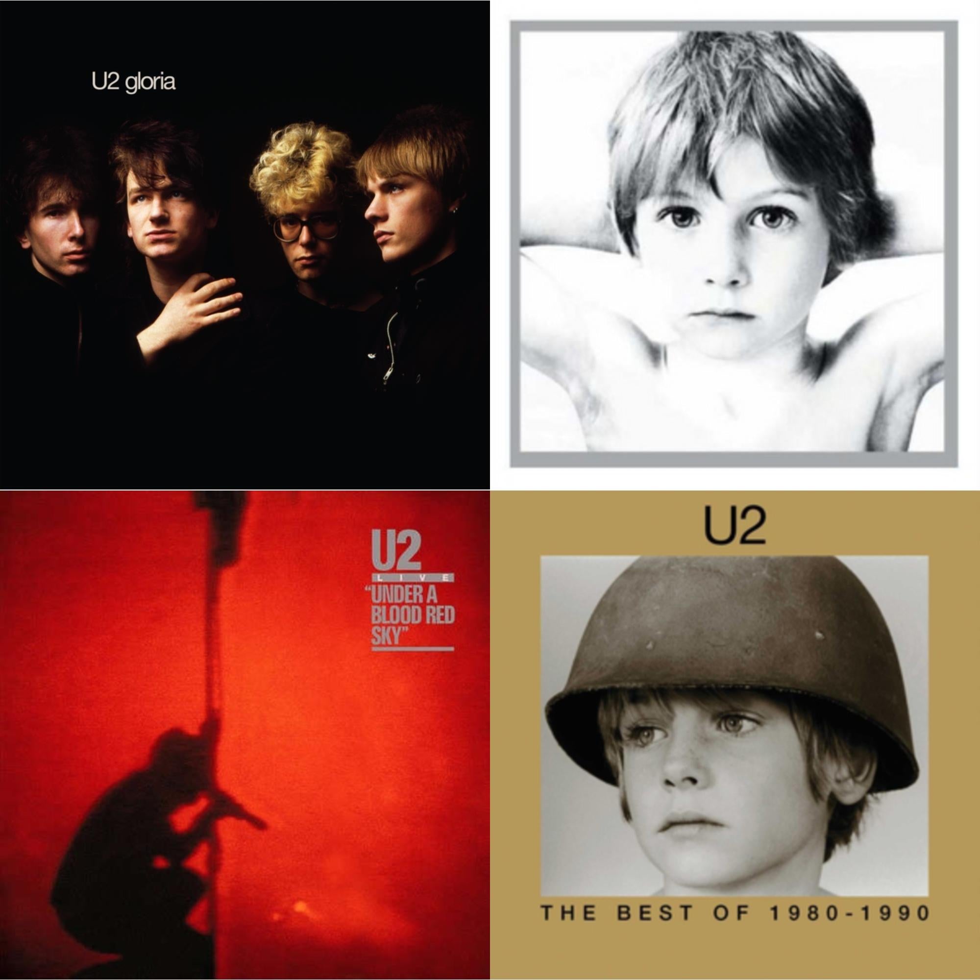 Gloria (40Th Anniversary/180G/Transparent Yellow LP Vinyl) & Boy & Under A Blood Red Sky & Best Of 1980-1990 (180G/2 LP)