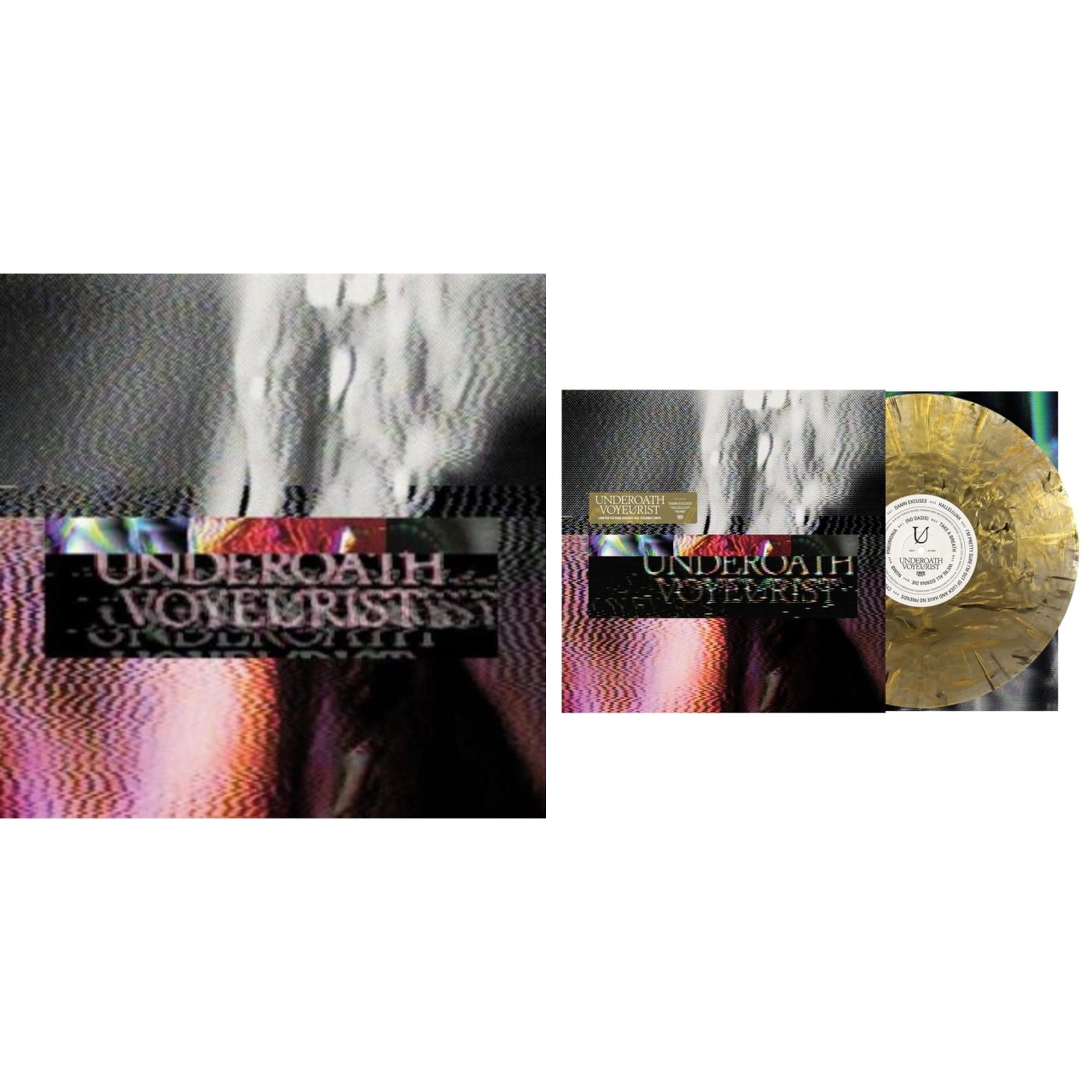 Underoath - Voyeurist (Deluxe Coke Bottle Clear LP Vinyl) & Voyeurist (Golden Age LP Vinyl)