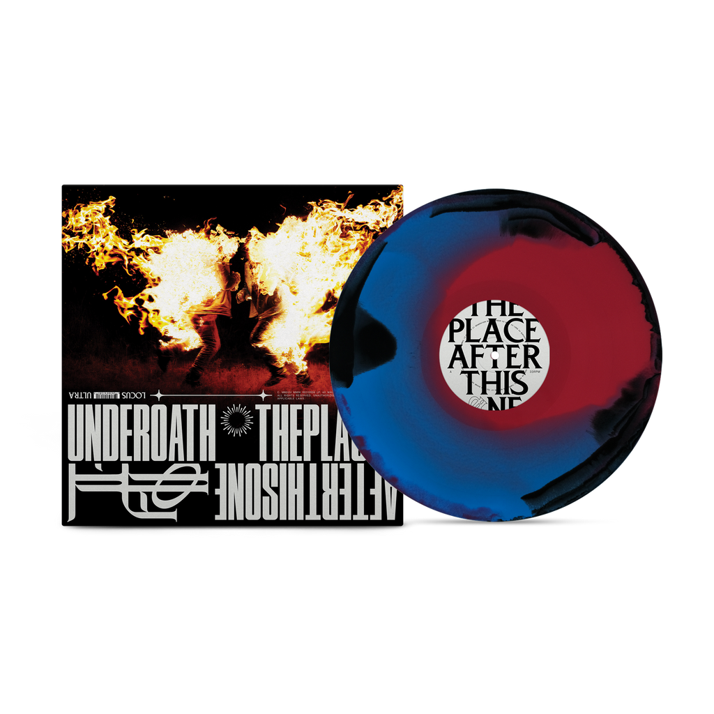 Underoath - The Place After This One Black + Blue Red Swirl Vinyl Record