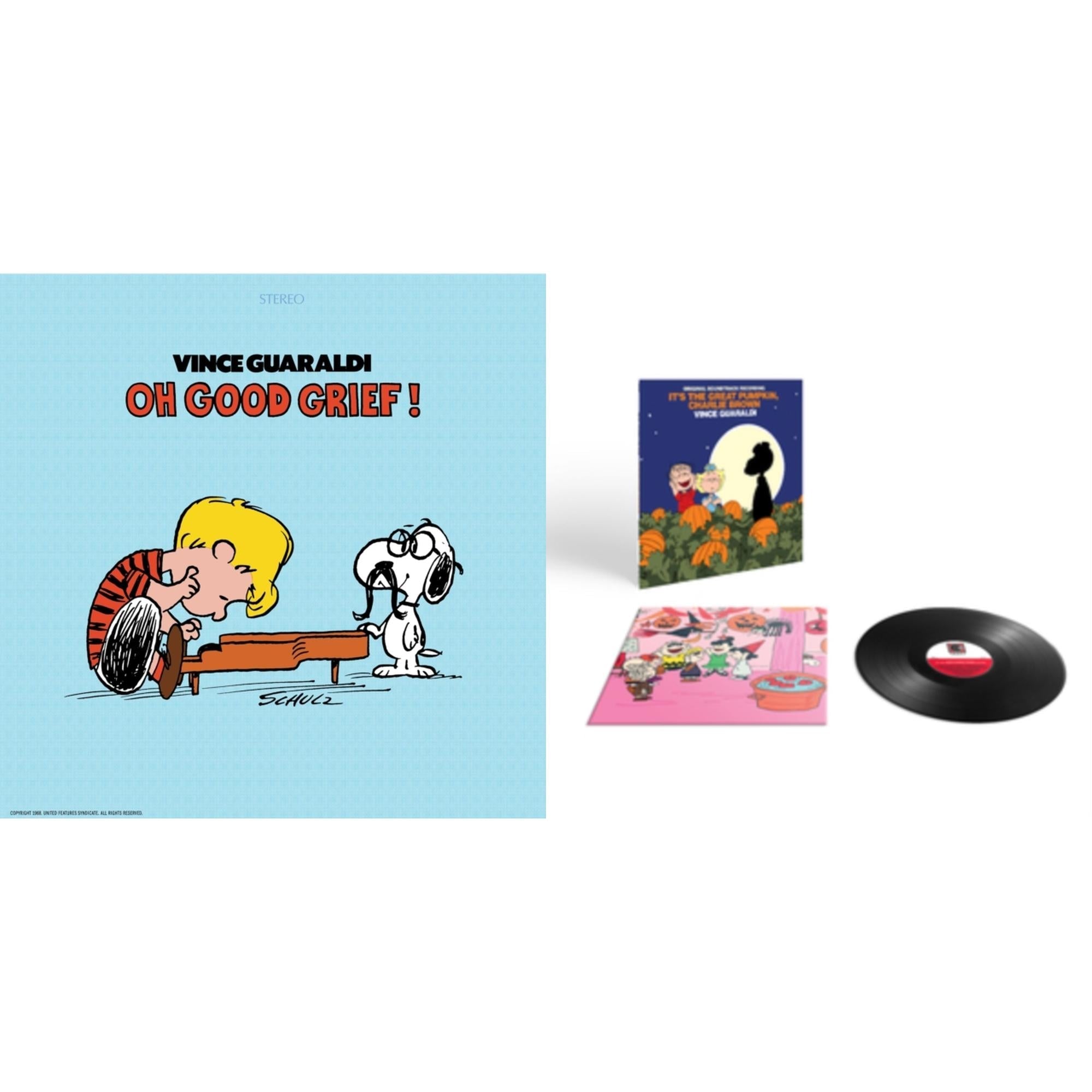 Vince Guaraldi - Oh Good Grief! & It's The Great Pumpkin, Charlie Brown (45RPM) - LP Vinyl Bundle