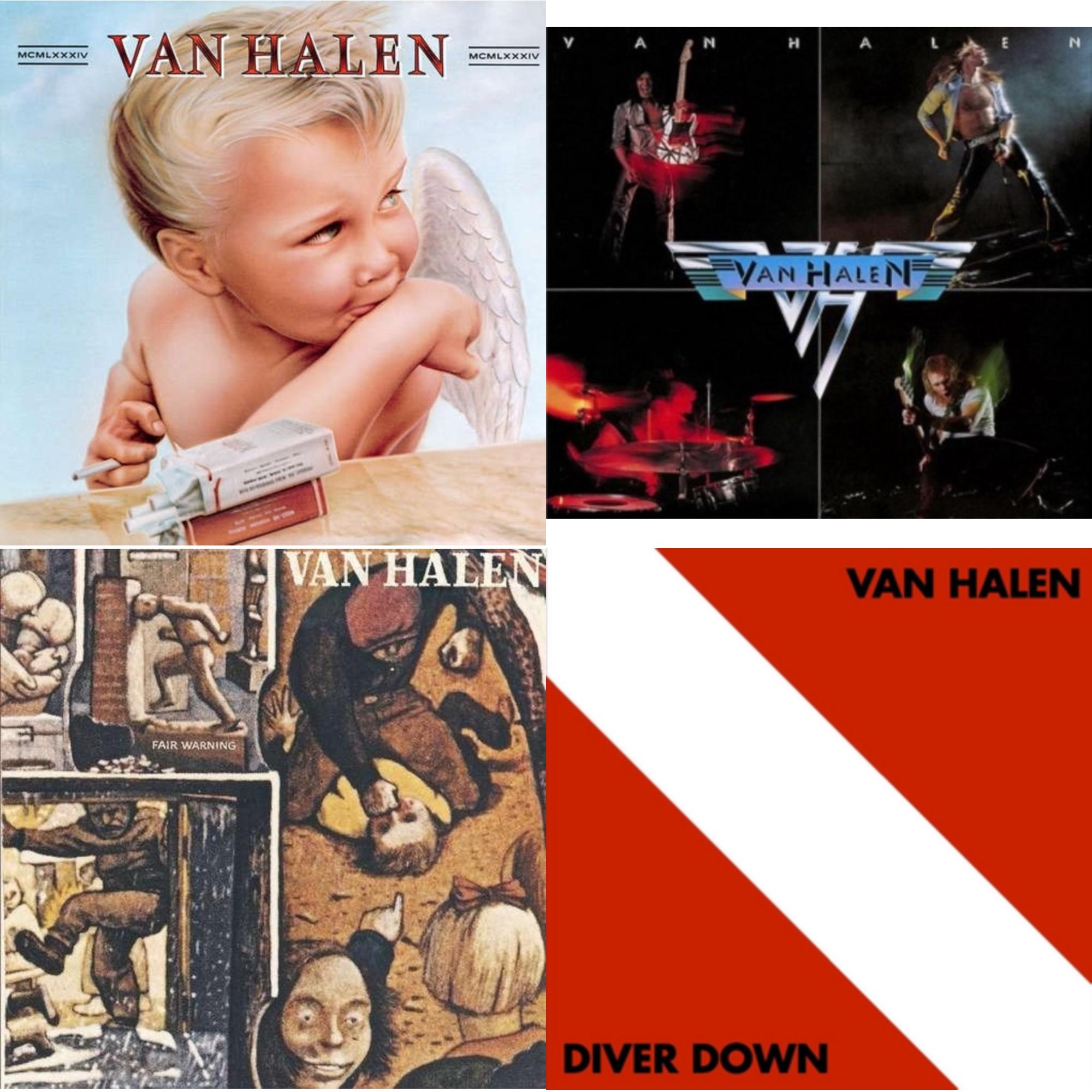 Van Halen - Fair Warning & Diver Down & Van Halen (Digitally Remastered) & 1984 - LP Vinyl Bundle