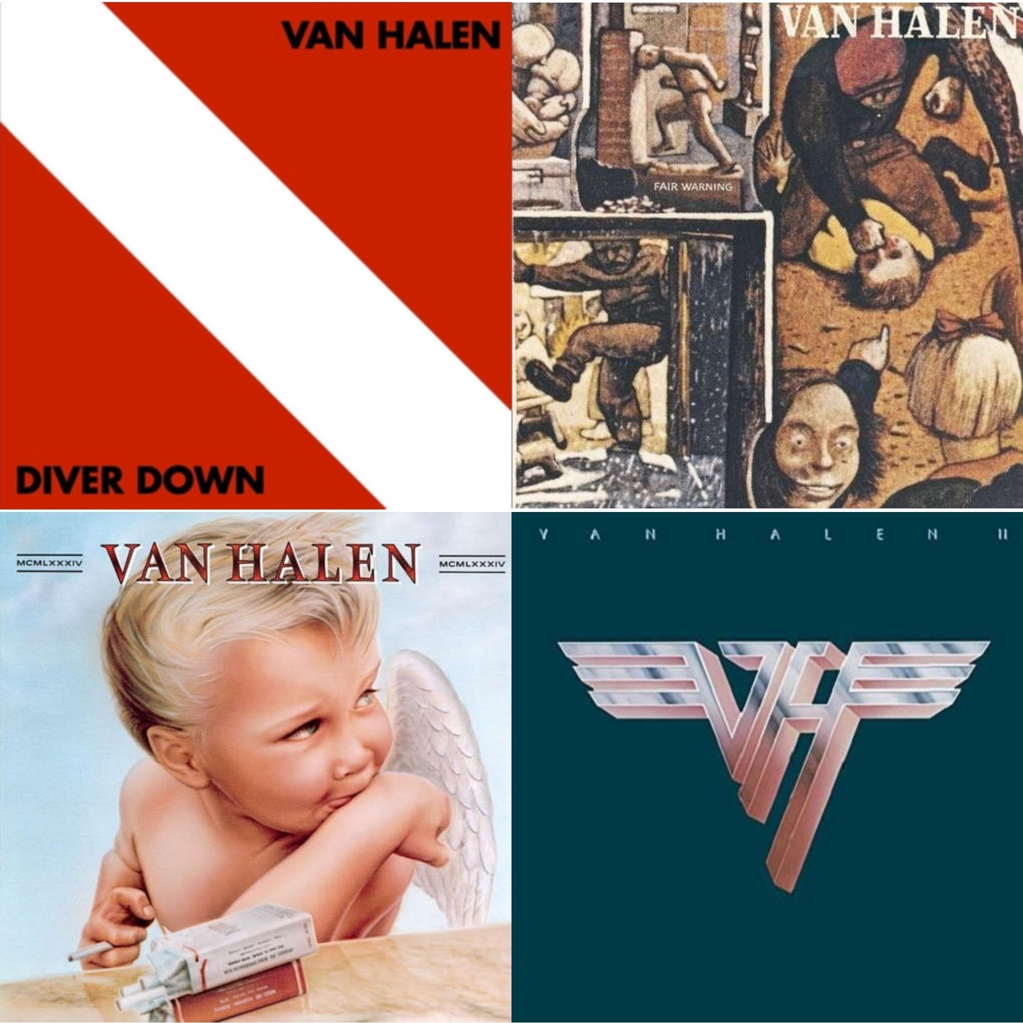 Van Halen Ii (180G/Remastered) & Fair Warning & Diver Down & 1984