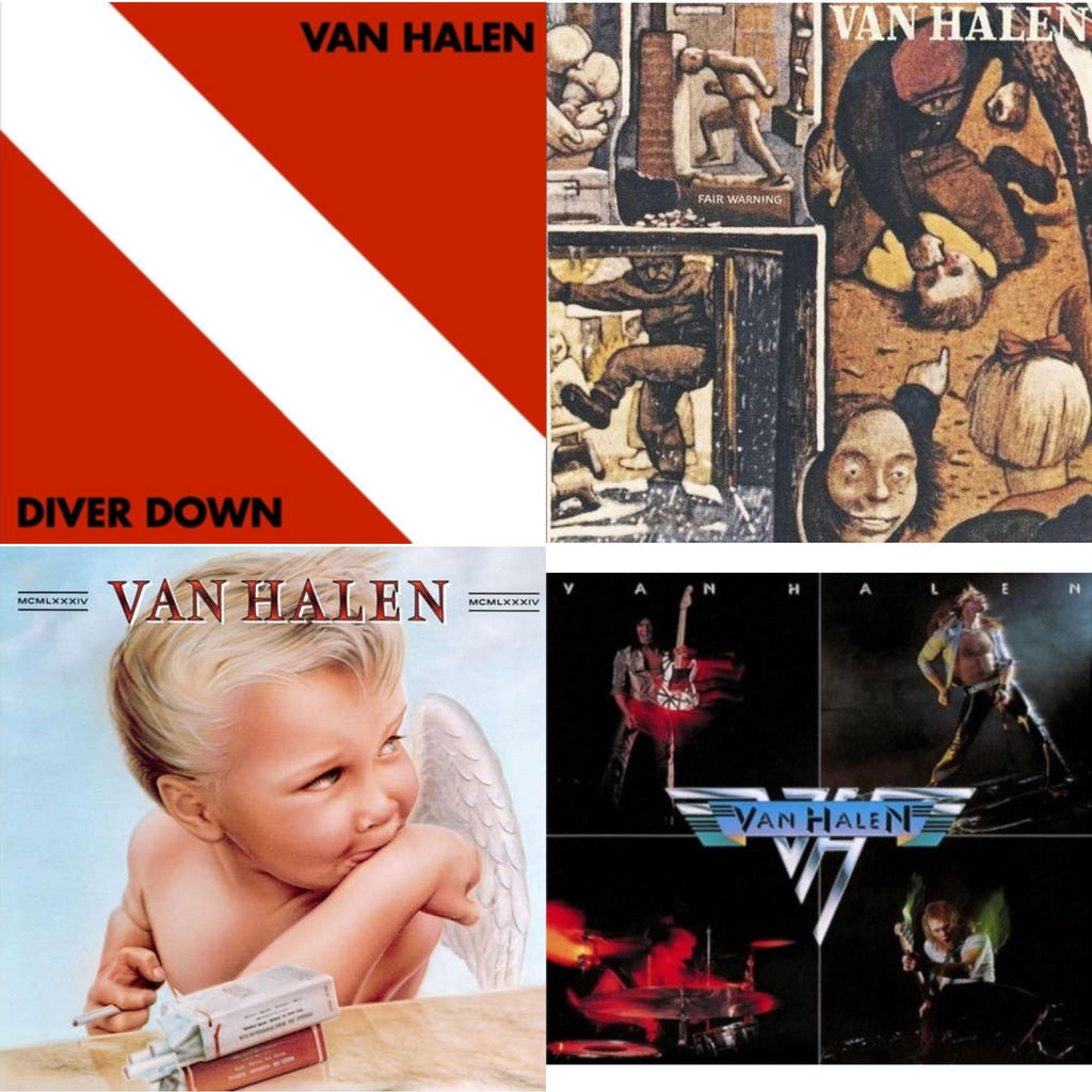 Van Halen - Diver Down & Fair Warning & 1984 & Van Halen (Digitally Remastered) - LP Vinyl Bundle