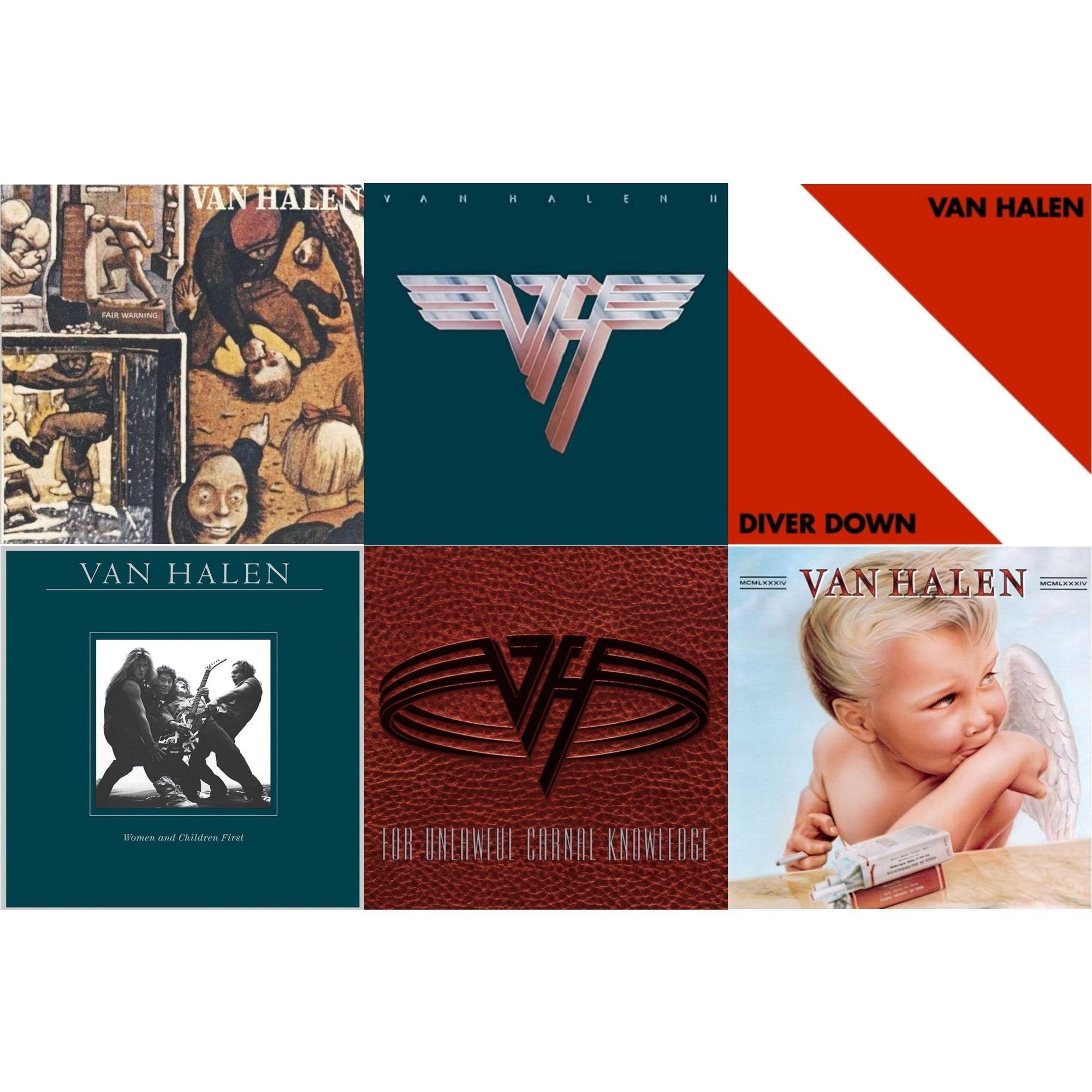 Van Halen Ii (180G/Remastered) & Women & Children First & Fair Warning & Diver Down & 1984 & For Unlawful Carnal Knowledge (2LP/Blu-Ray/2CD)