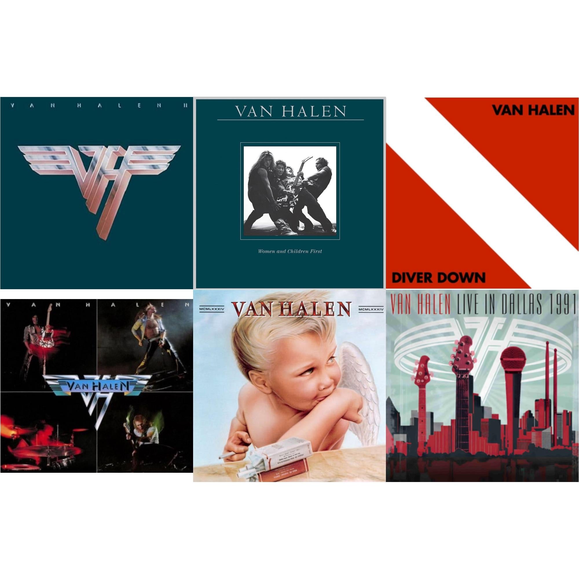 Van Halen Ii (180G/Remastered) & Women & Children First & Diver Down & Van Halen (Digitally Remastered) & 1984 & Live In Dallas 1991 (X) (2LP)