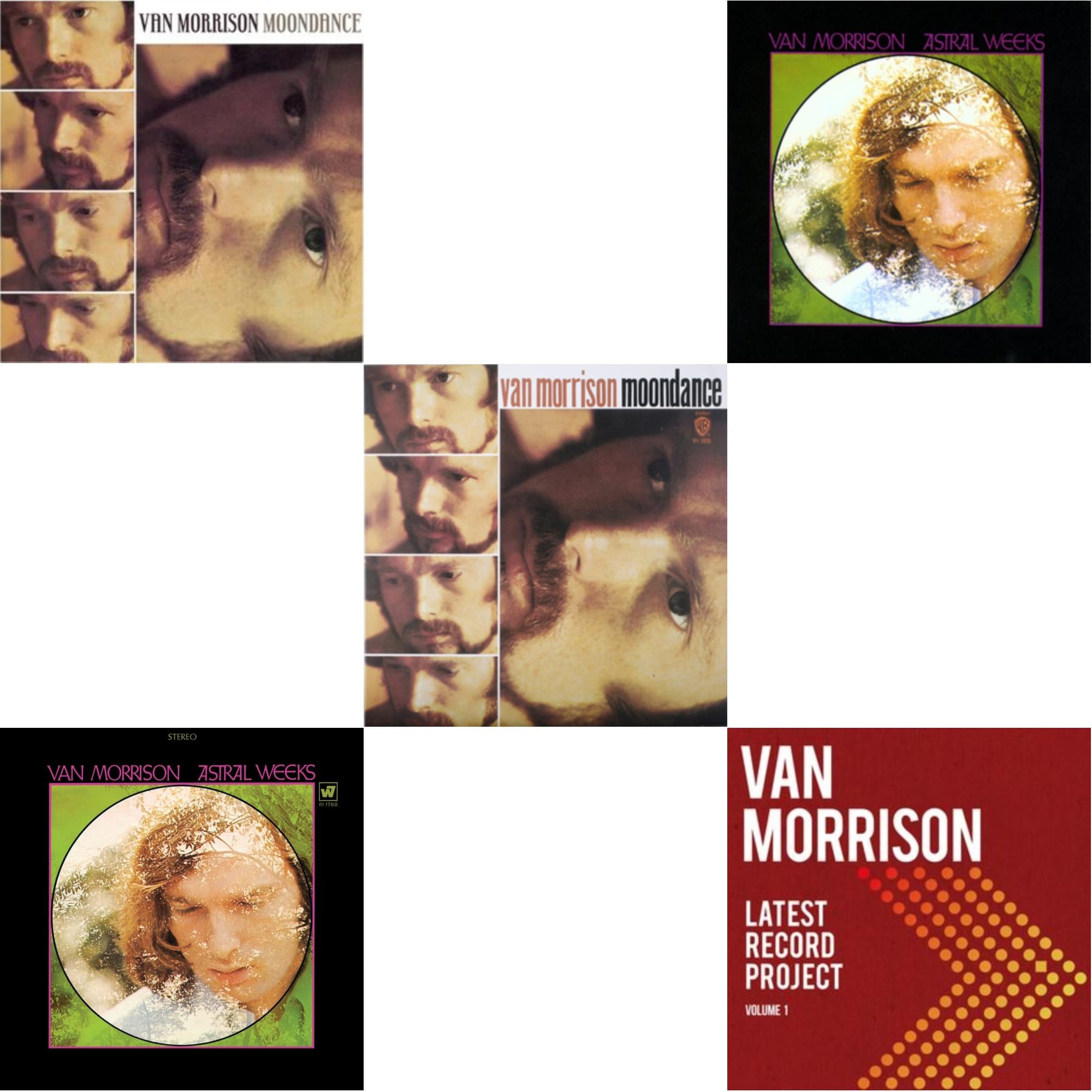 Van Morrison - Moondance (Deluxe/3LP) & Astral Weeks (Olive LP Vinyl) (Rocktober) & Moondance & Astral Weeks (180G/Original Master) & Latest Record Project Volume I (3LP)