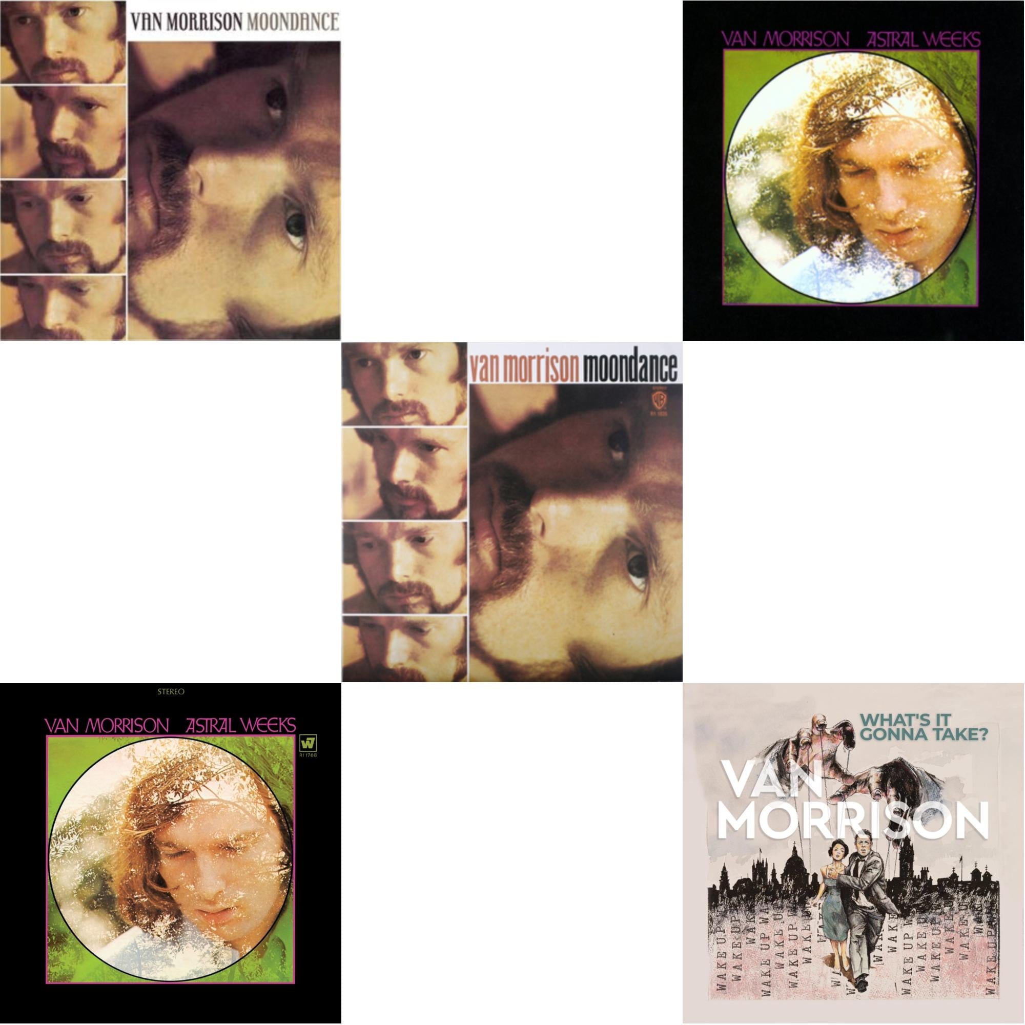 Van Morrison - Moondance (Deluxe/3LP) & Astral Weeks (Olive LP Vinyl) (Rocktober) & Moondance & Astral Weeks (180G/Original Master) & What’S It Gonna Take? (2LP)