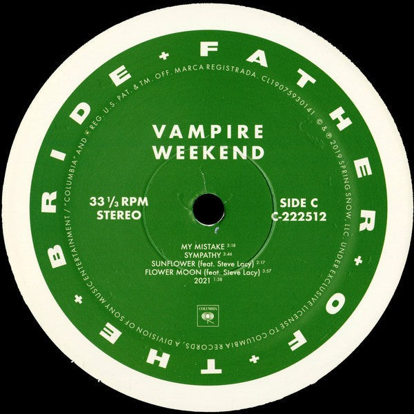 Vampire Weekend – Father of the Bride (2-LP Vinyl) Vinyl Record