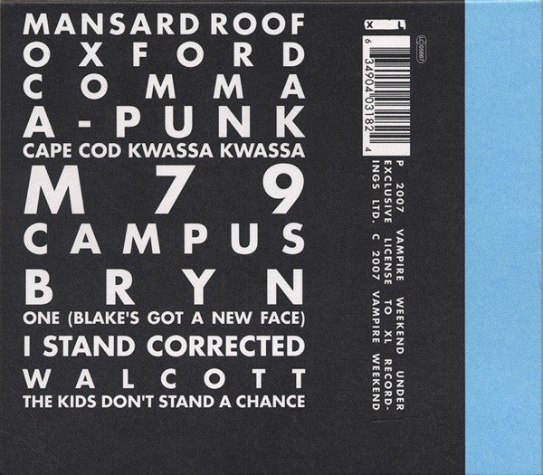 Vampire Weekend – Vampire Weekend Music CD