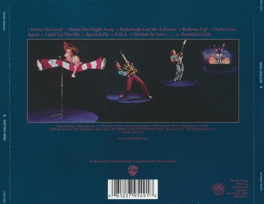 Van Halen – Van Halen II Music CD