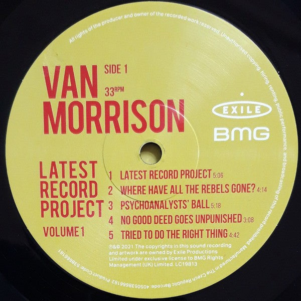 Van Morrison – Latest Record Project Volume 1 (3-LP Vinyl) Vinyl Record