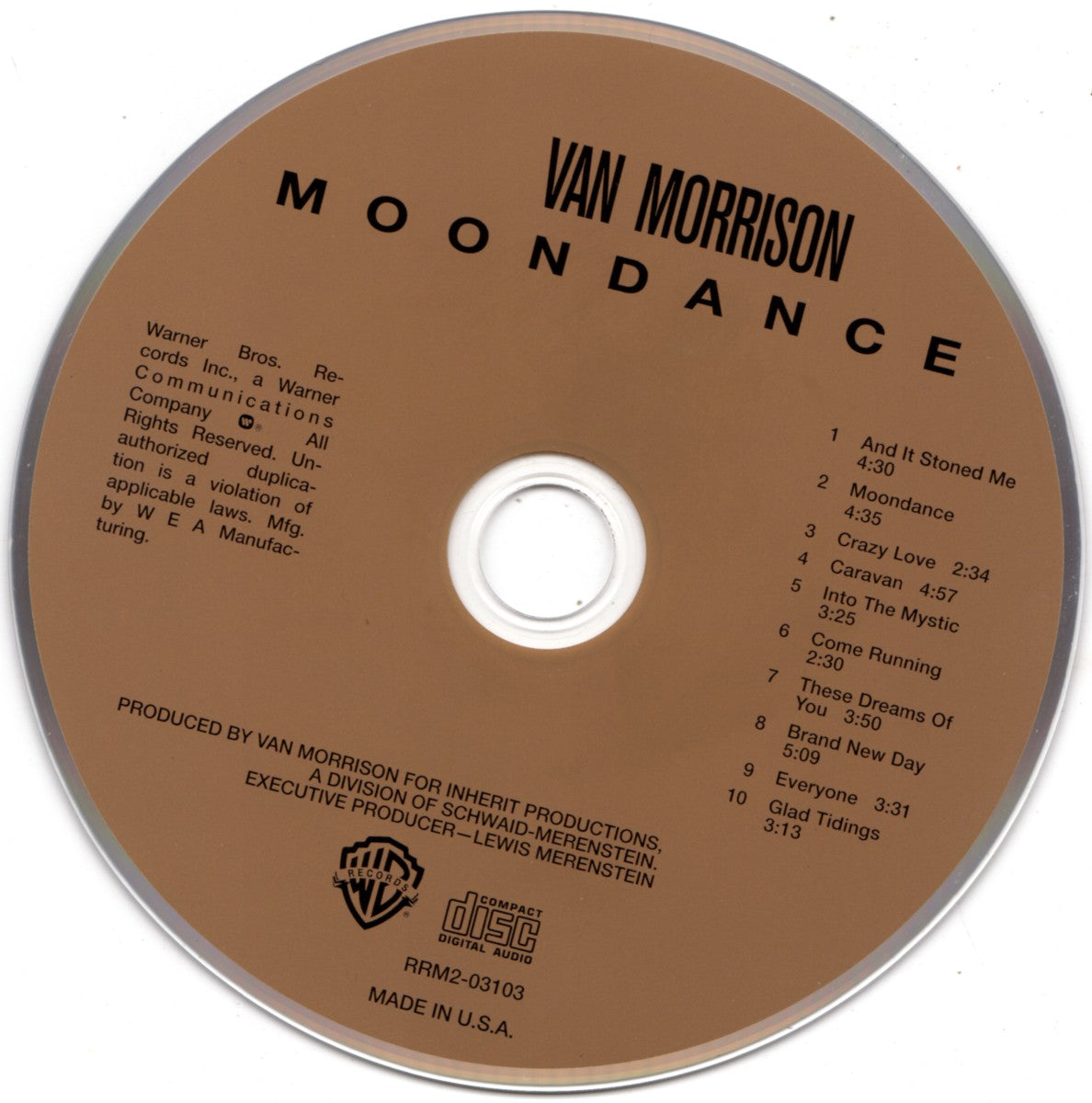 Van Morrison – Moondance Music CD