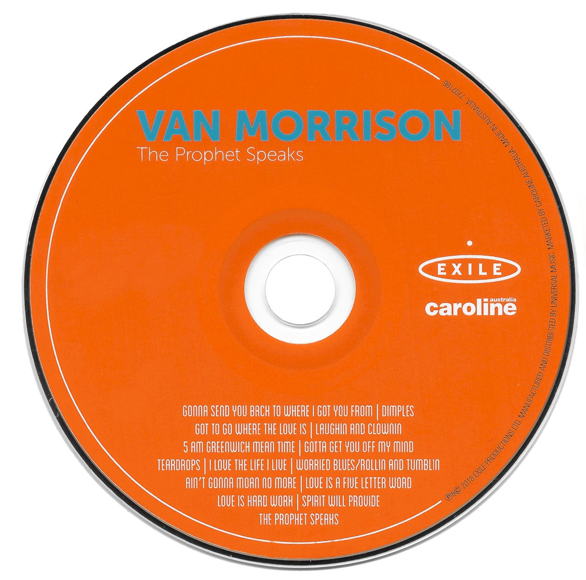 Van Morrison – The Prophet Speaks Music CD
