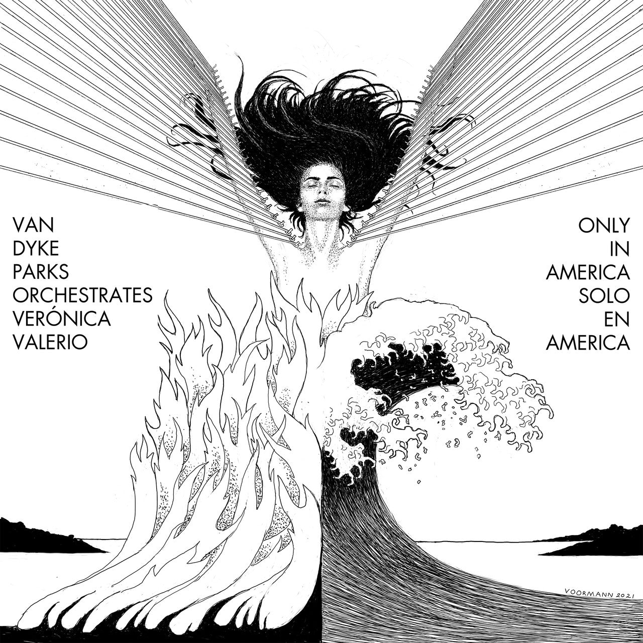 Van Dyke Parks Orchestrates Veronica Valerio - Only In America (10-inch)