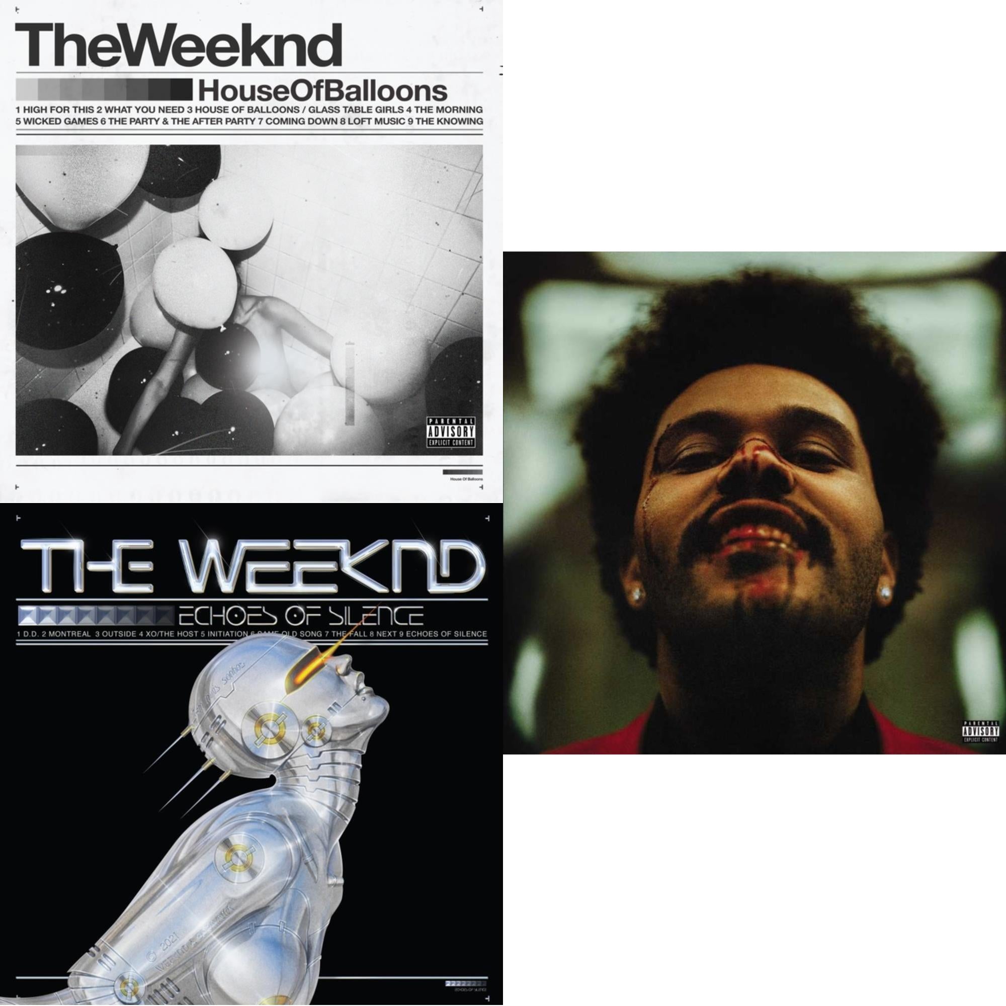Weeknd - House Of Balloons (10Th Anniversary) (2LP) & Echoes Of Silence (Alternate Cover Vinyl/2LP) & After Hours (X) (2LP)