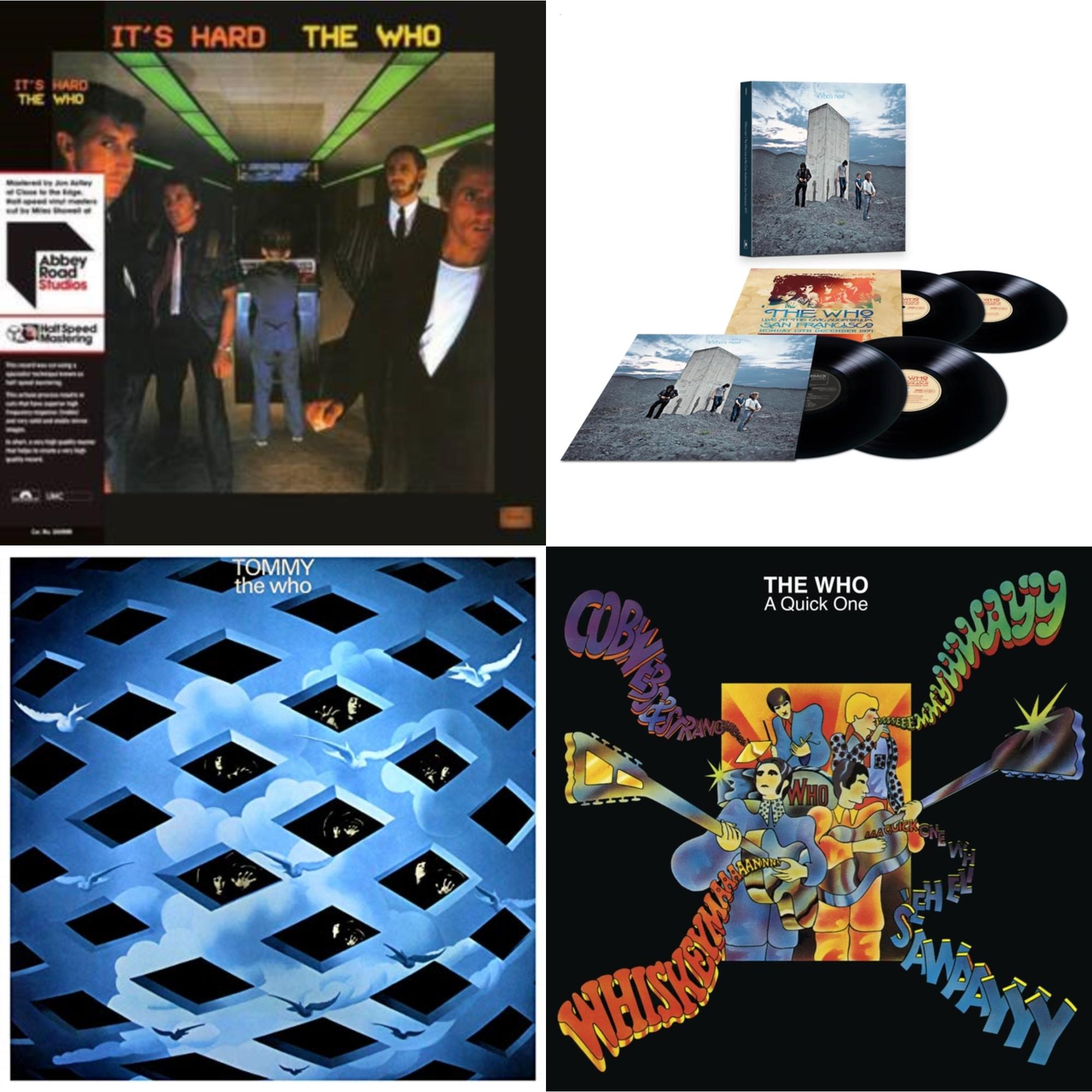Quick One (Half-Speed Master) & Who's Next/San Francisco 1971 (4LP) & It's Hard (40Th An/2LP/Orange & Yellow Vinyl/Half-Speed)(Rsd) & Tommy