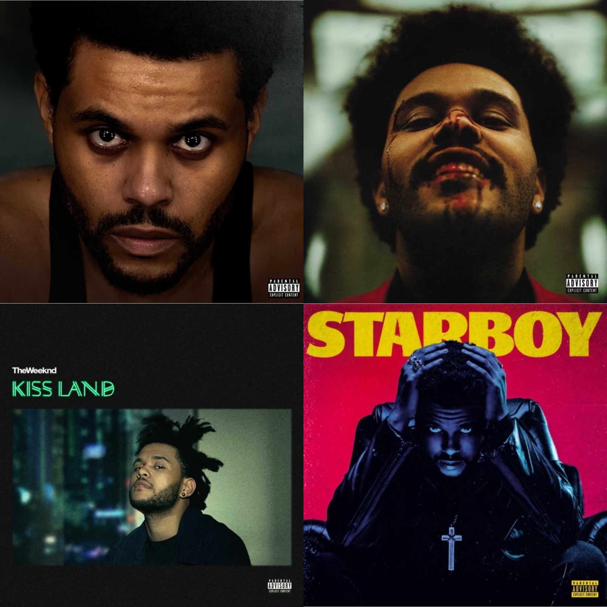 Hurry Up Tomorrow (X) & After Hours (X) & Kiss Land & Starboy (Ex)