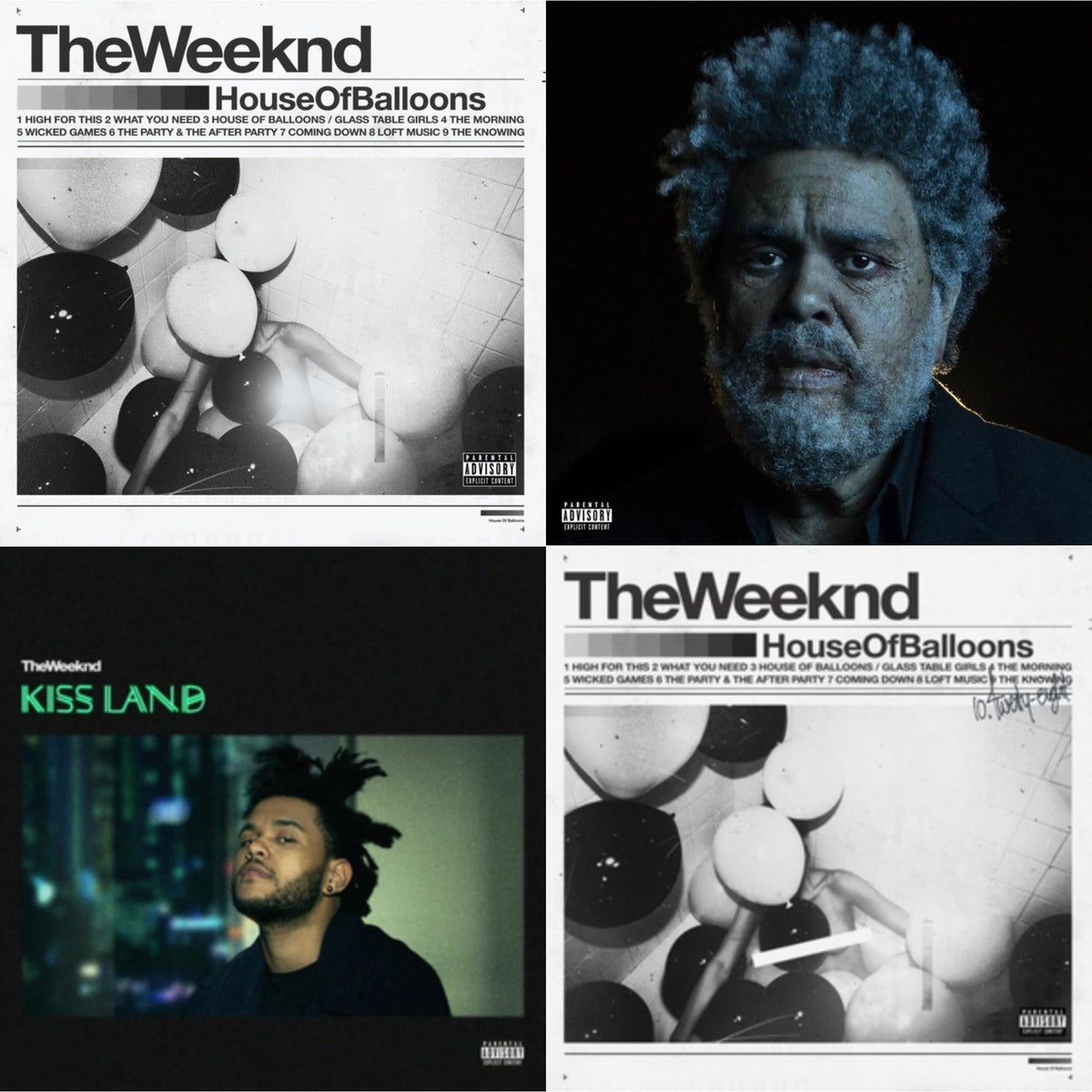 House Of Balloons (10Th Anniversary) (2LP) & Dawn Fm (X) (2LP) & Kiss Land (2LP) & House Of Balloons (X)