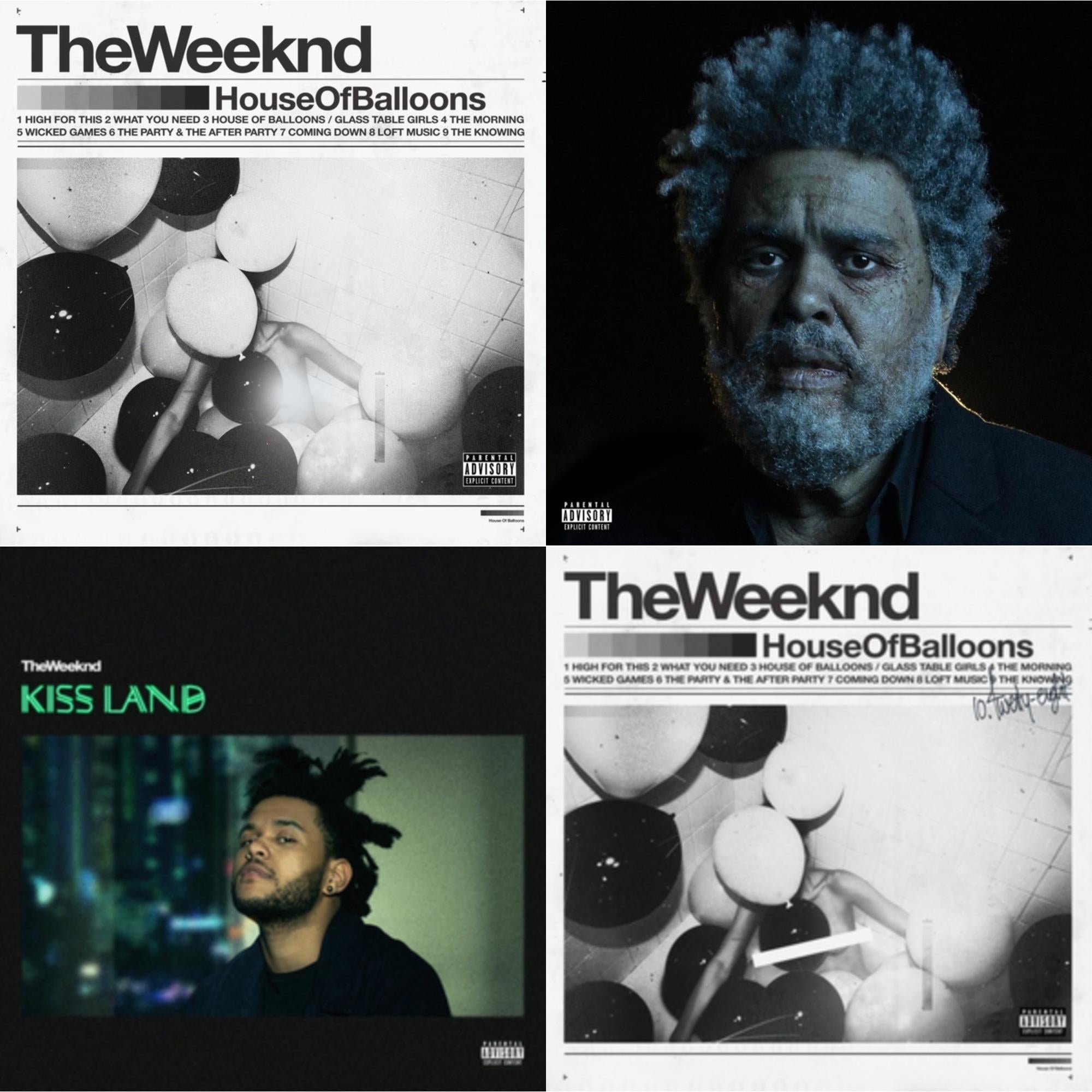 House Of Balloons (10Th Anniversary) (2LP) & Dawn Fm (X) (2LP) & Kiss Land (2LP) & House Of Balloons (X)